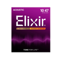 ELIXIR 11002 Nanoweb 80/20 Bronze Acoustic Guitar Strings Extra Light 10-47