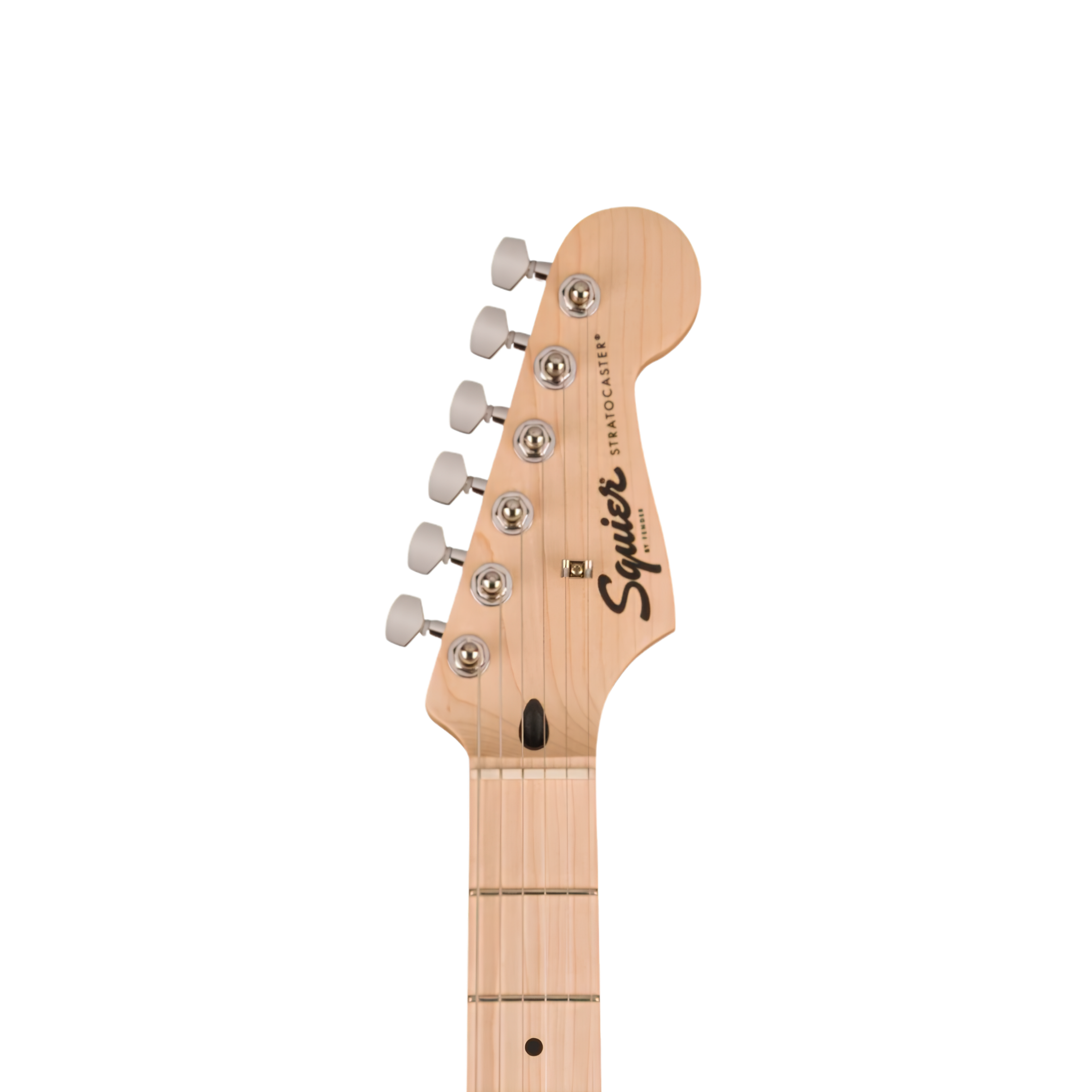 SQUIER Sonic Stratocaster Electric Guitar w/White Pickguard, Maple FB, Black