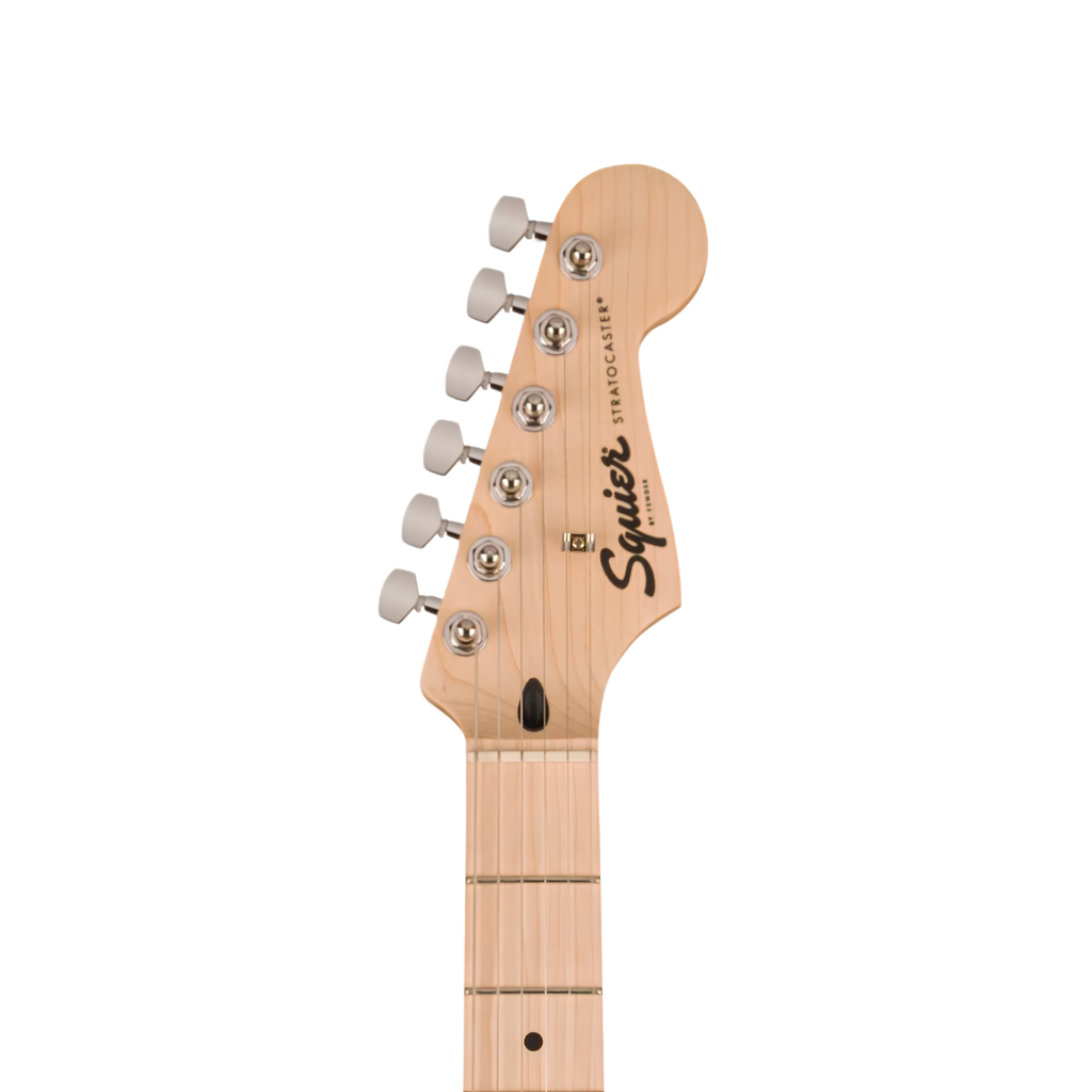 SQUIER Sonic Stratocaster Electric Guitar w/White Pickguard, Maple FB, 2-Color Sunburst