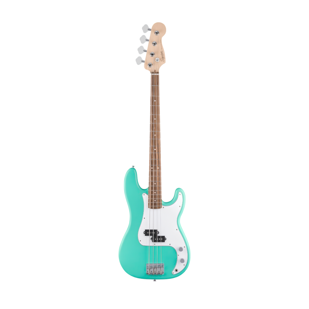 SQUIER Debut Series Precision Bass Guitar, Laurel FB, Sea Foam Green