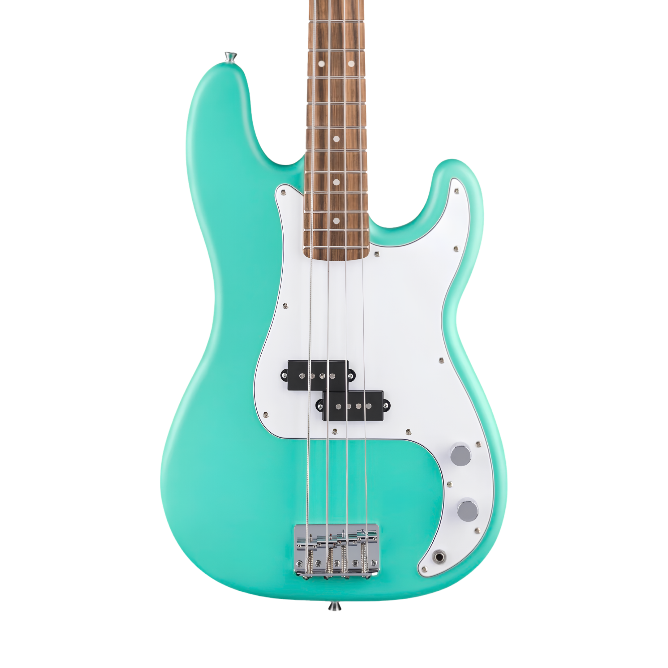 SQUIER Debut Series Precision Bass Guitar, Laurel FB, Sea Foam Green
