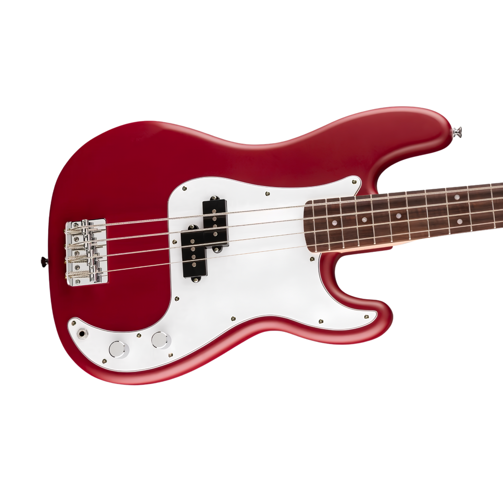 SQUIER Debut Series Precision Bass Guitar, Laurel FB, Dakota Red