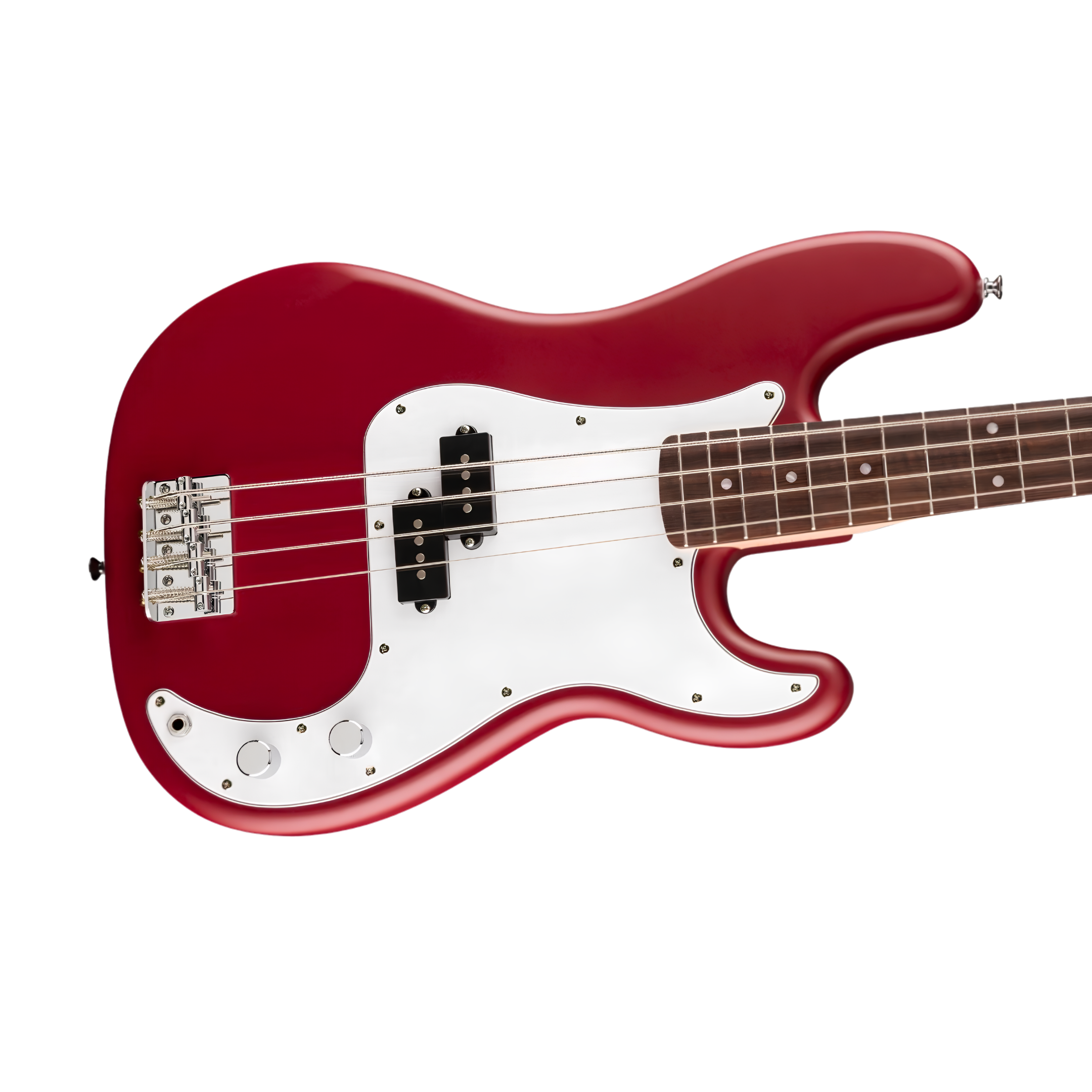 SQUIER Debut Series Precision Bass Guitar, Laurel FB, Dakota Red