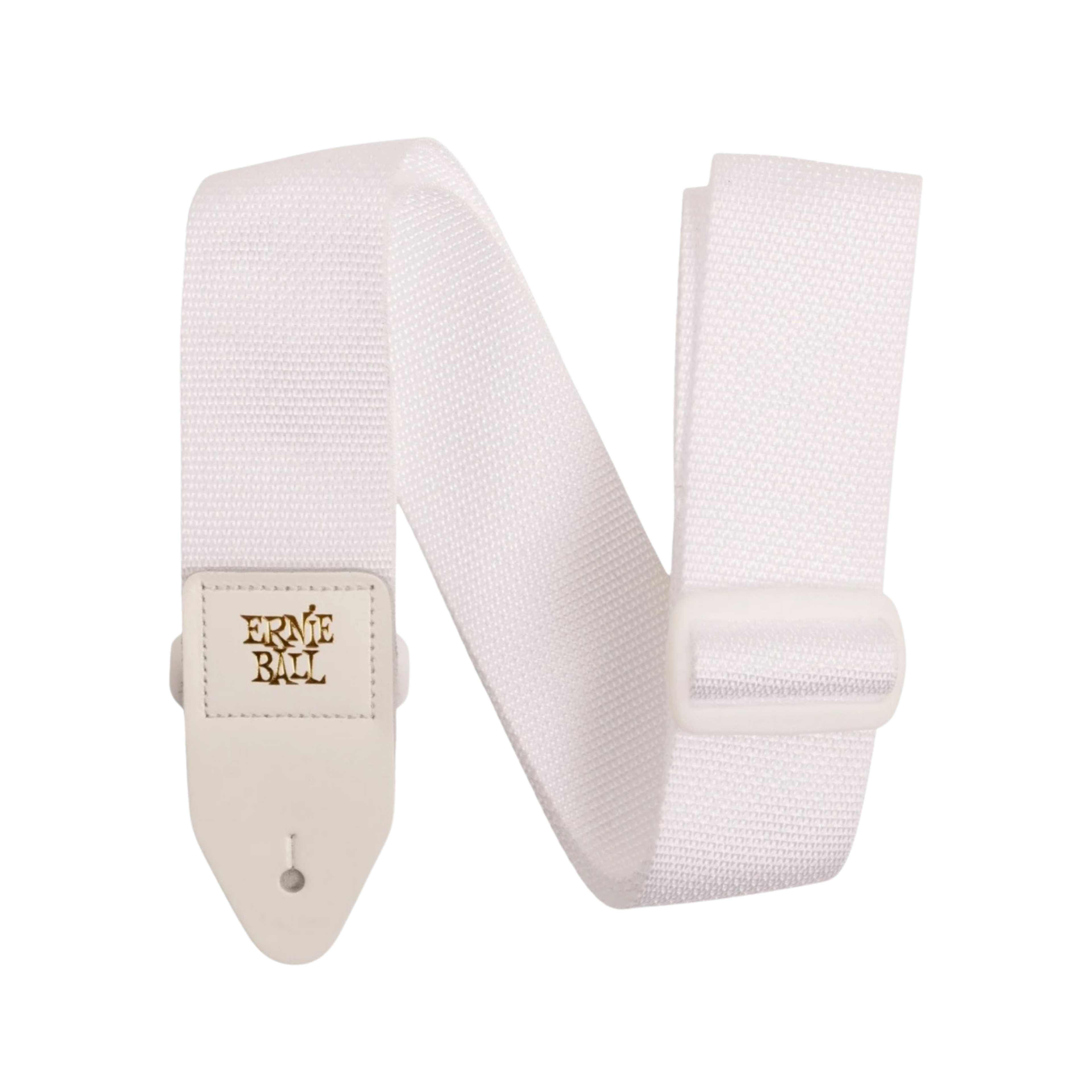 ERNIE BALL Polypro Guitar Strap, White & White