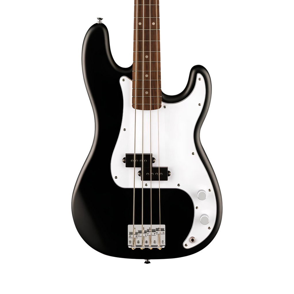 SQUIER Debut Series Precision Bass Guitar, Laurel FB, Black