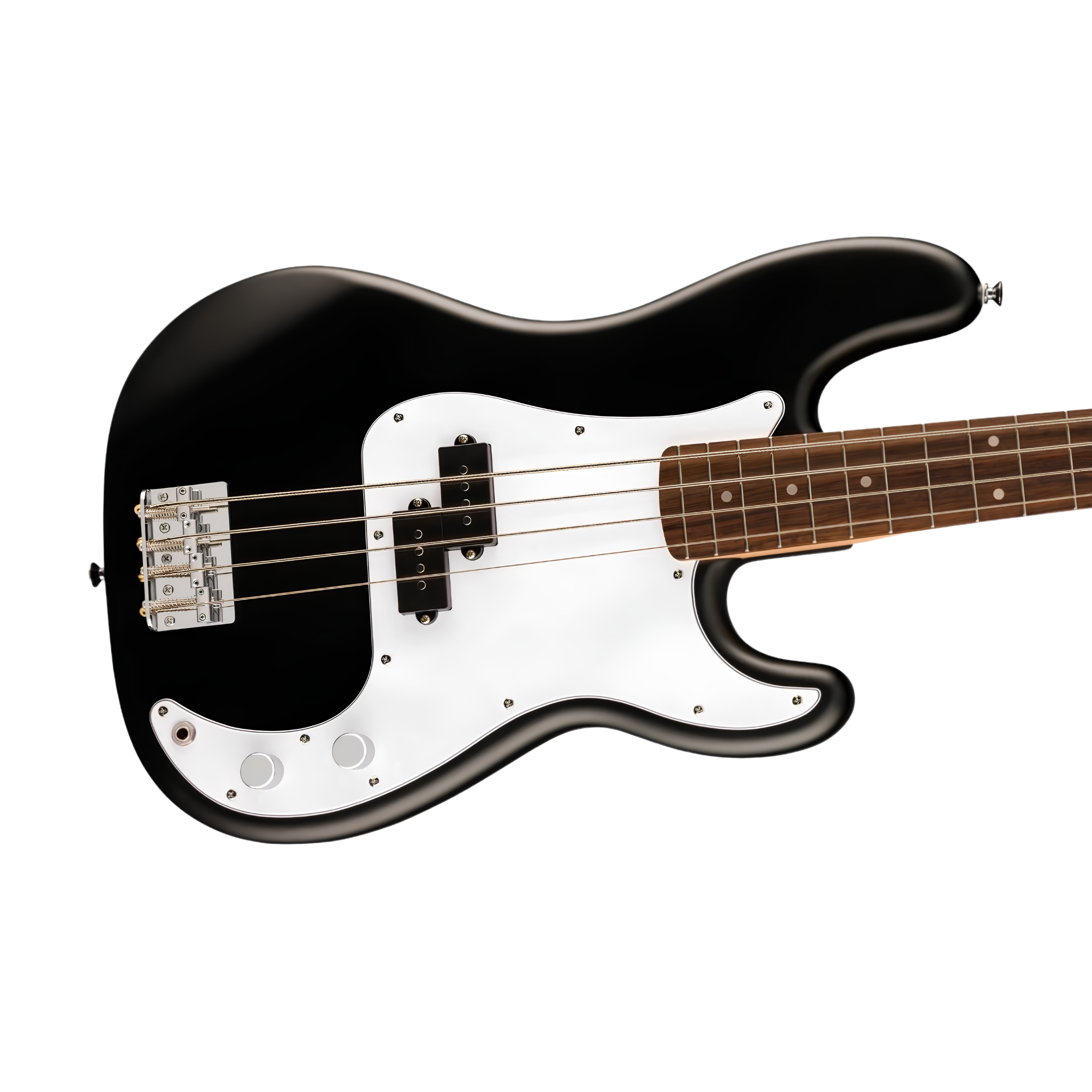 SQUIER Debut Series Precision Bass Guitar, Laurel FB, Black