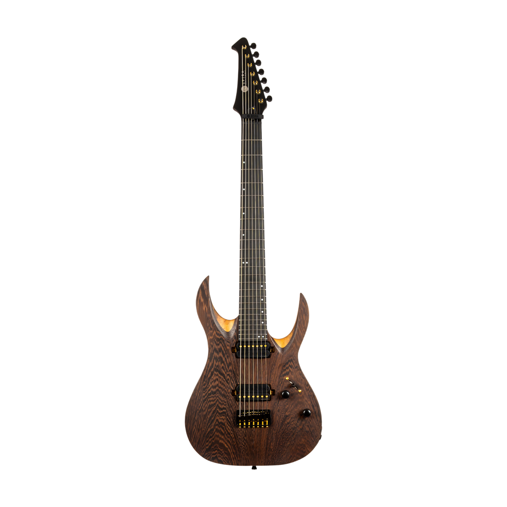 SPIRA S1007 Pro MBK Black Limba Stratocaster Electric Guitar 7 Strings
