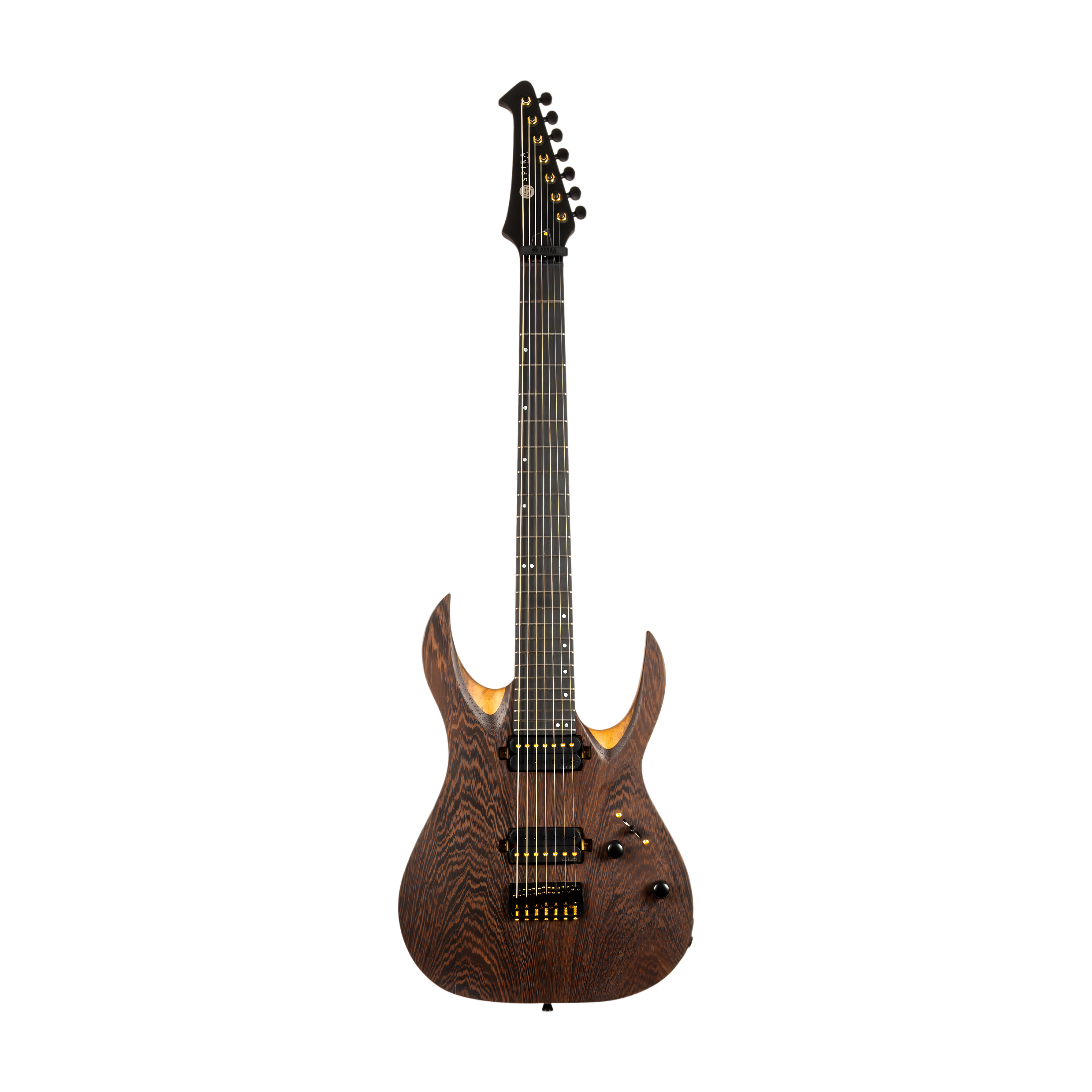 SPIRA S1007 Pro MBK Black Limba Stratocaster Electric Guitar 7 Strings