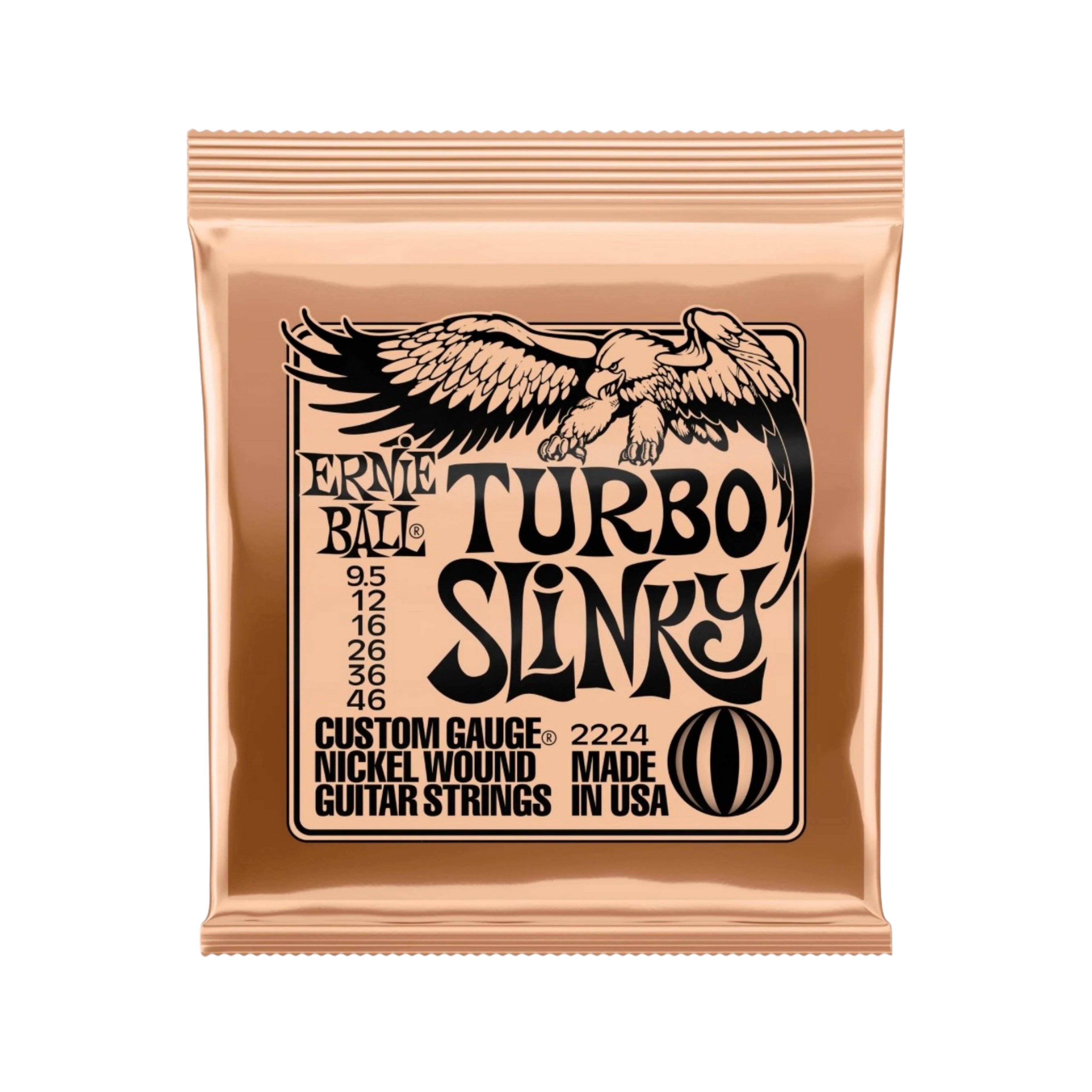 ERNIE BALL Turbo Slinky Nickel Wound Electric Guitar Strings 9.5 - 46