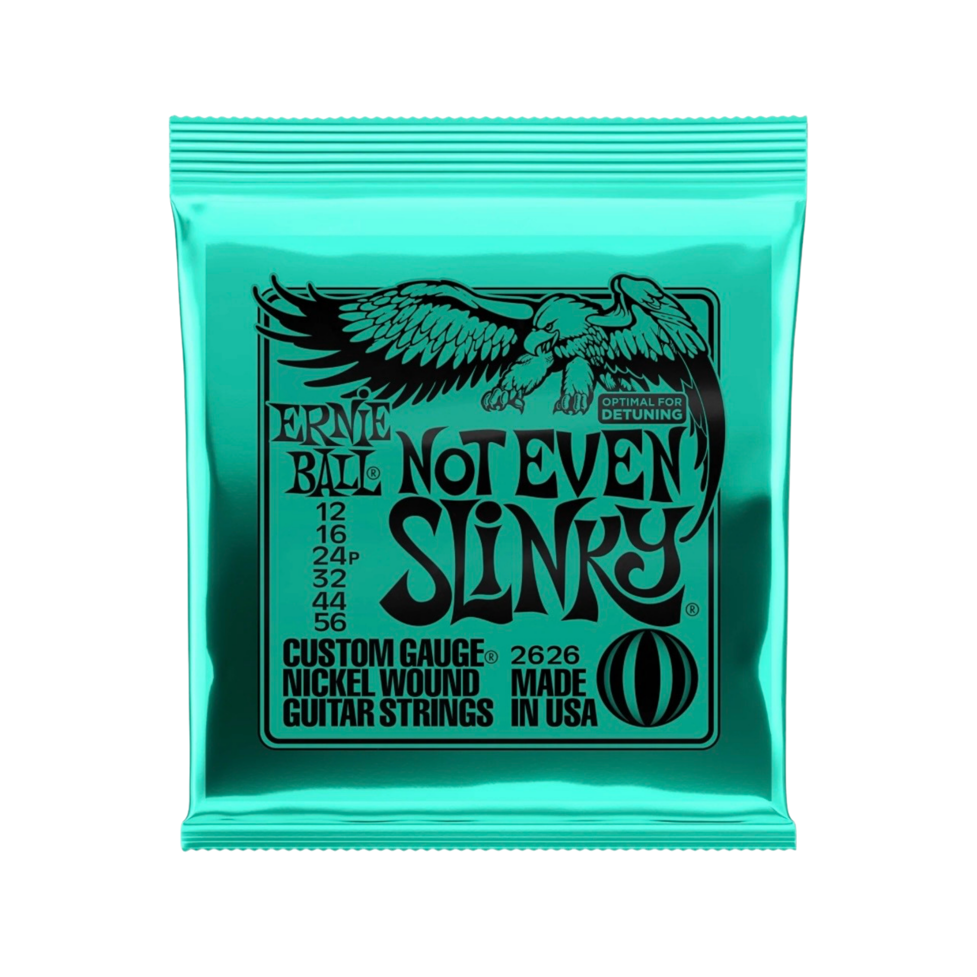 ERNIE BALL Not Even Slinky Nickel Wound Electric Guitar Strings, 12-56