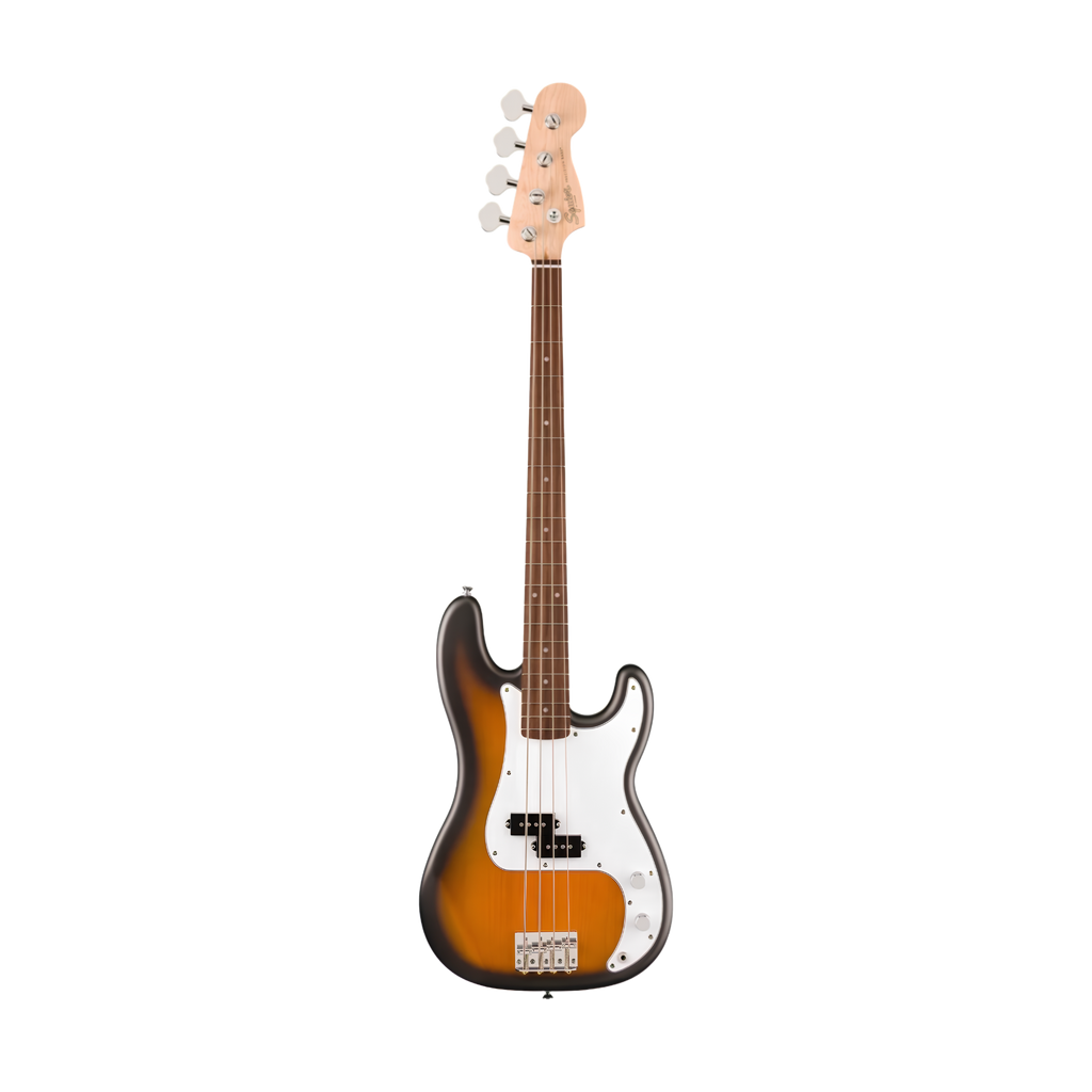 SQUIER Debut Series Precision Bass Guitar, Laurel FB, 2-Colour Sunburst