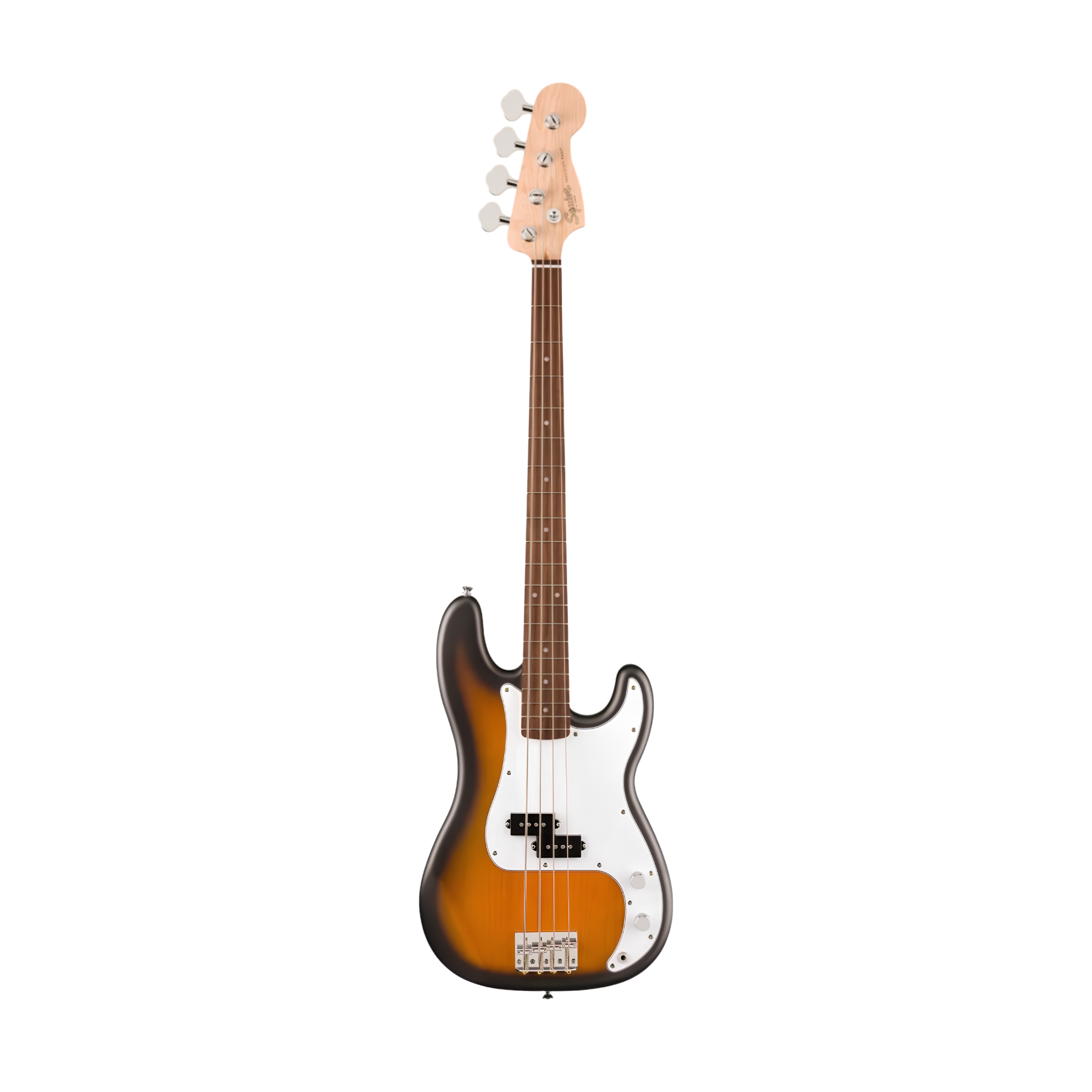 SQUIER Debut Series Precision Bass Guitar, Laurel FB, 2-Colour Sunburst