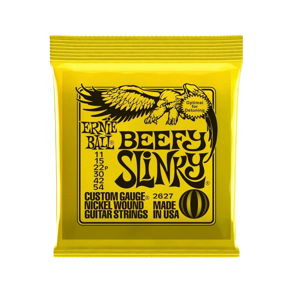 ERNIE BALL Beefy Slinky Nickel Wound Electric Guitar Strings, 11-54
