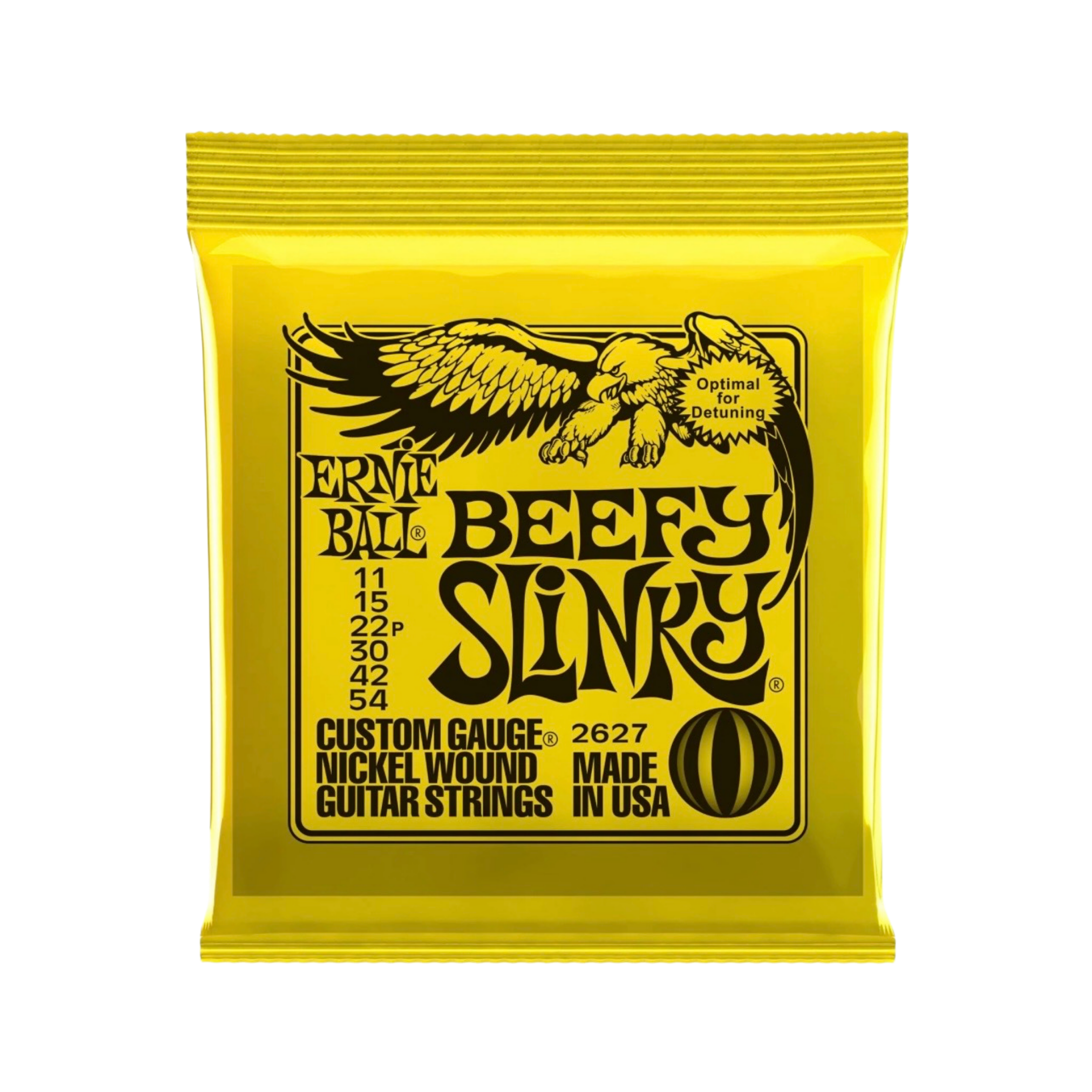 ERNIE BALL Beefy Slinky Nickel Wound Electric Guitar Strings, 11-54