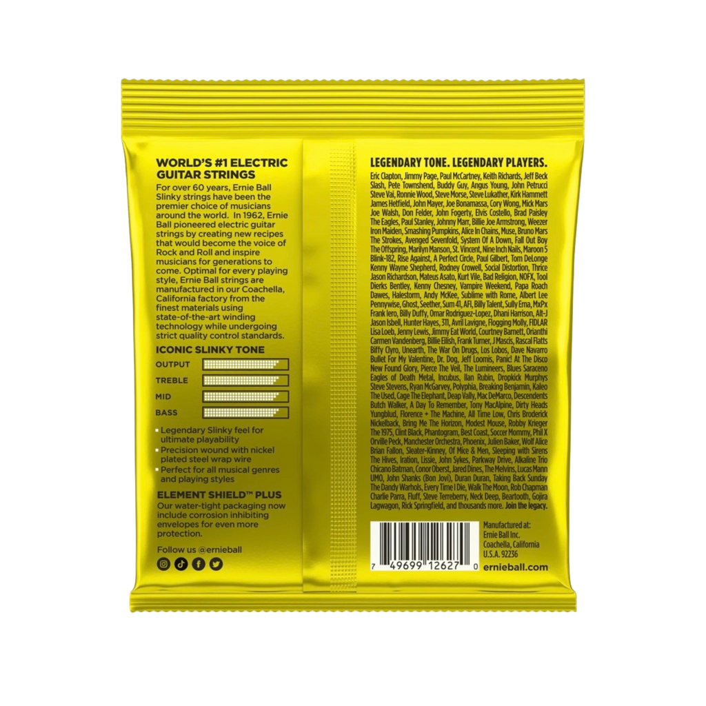 ERNIE BALL Beefy Slinky Nickel Wound Electric Guitar Strings, 11-54