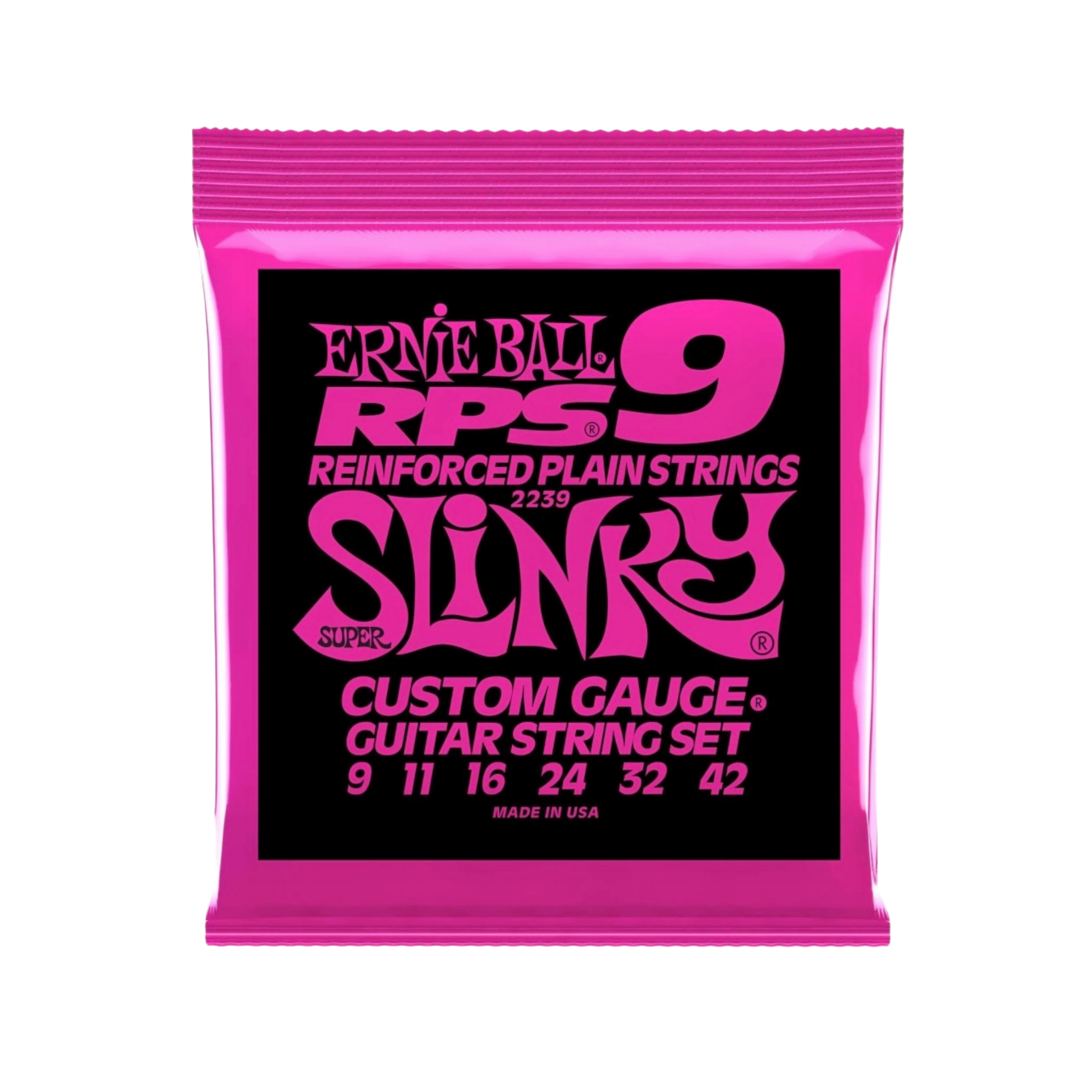 ERNIE BALL Super Slinky RPS Nickel Wound Electric Guitar Strings, 9-42
