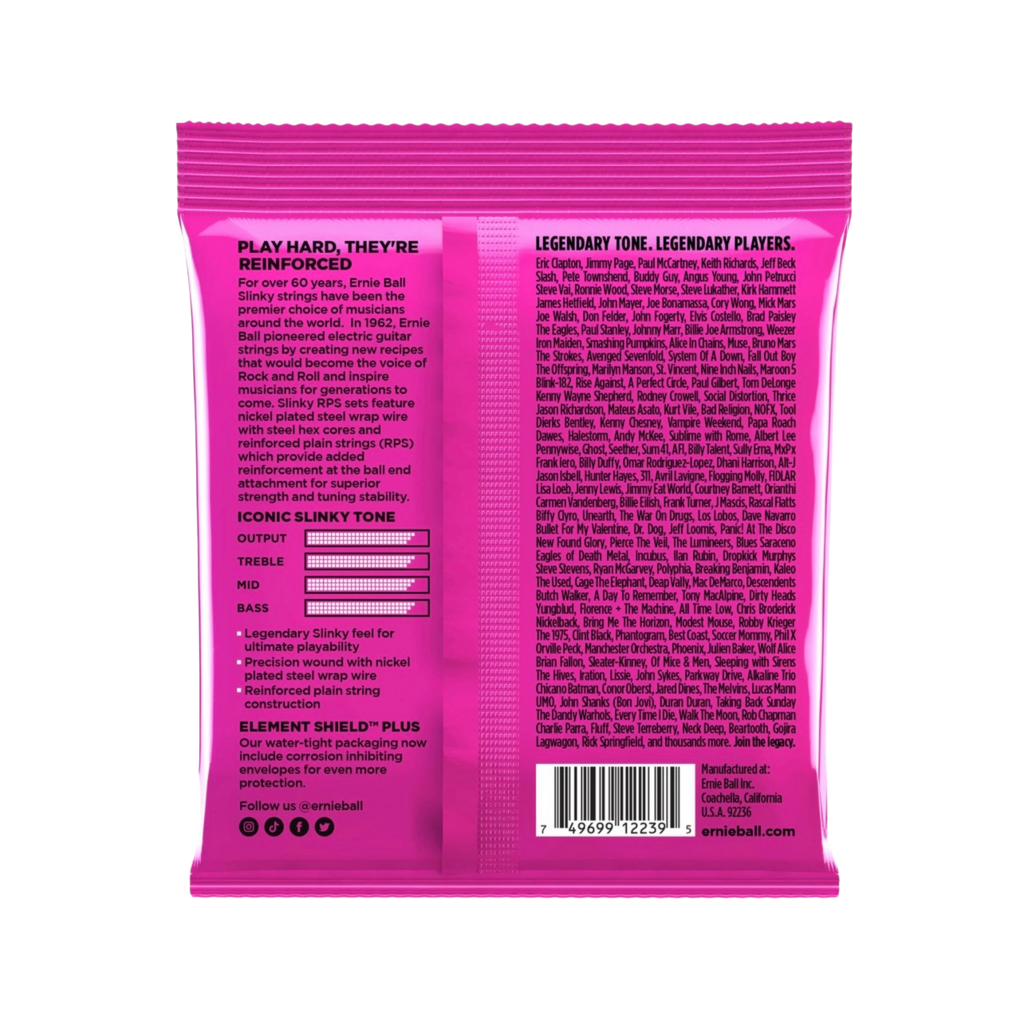 ERNIE BALL Super Slinky RPS Nickel Wound Electric Guitar Strings, 9-42