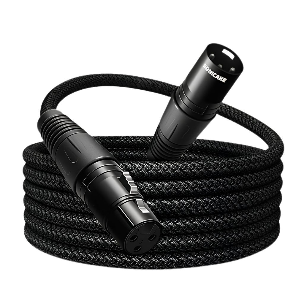 SONICAKE XLR Microphone Cable 2m Studio Recording, Mic Mixer and Live Production
