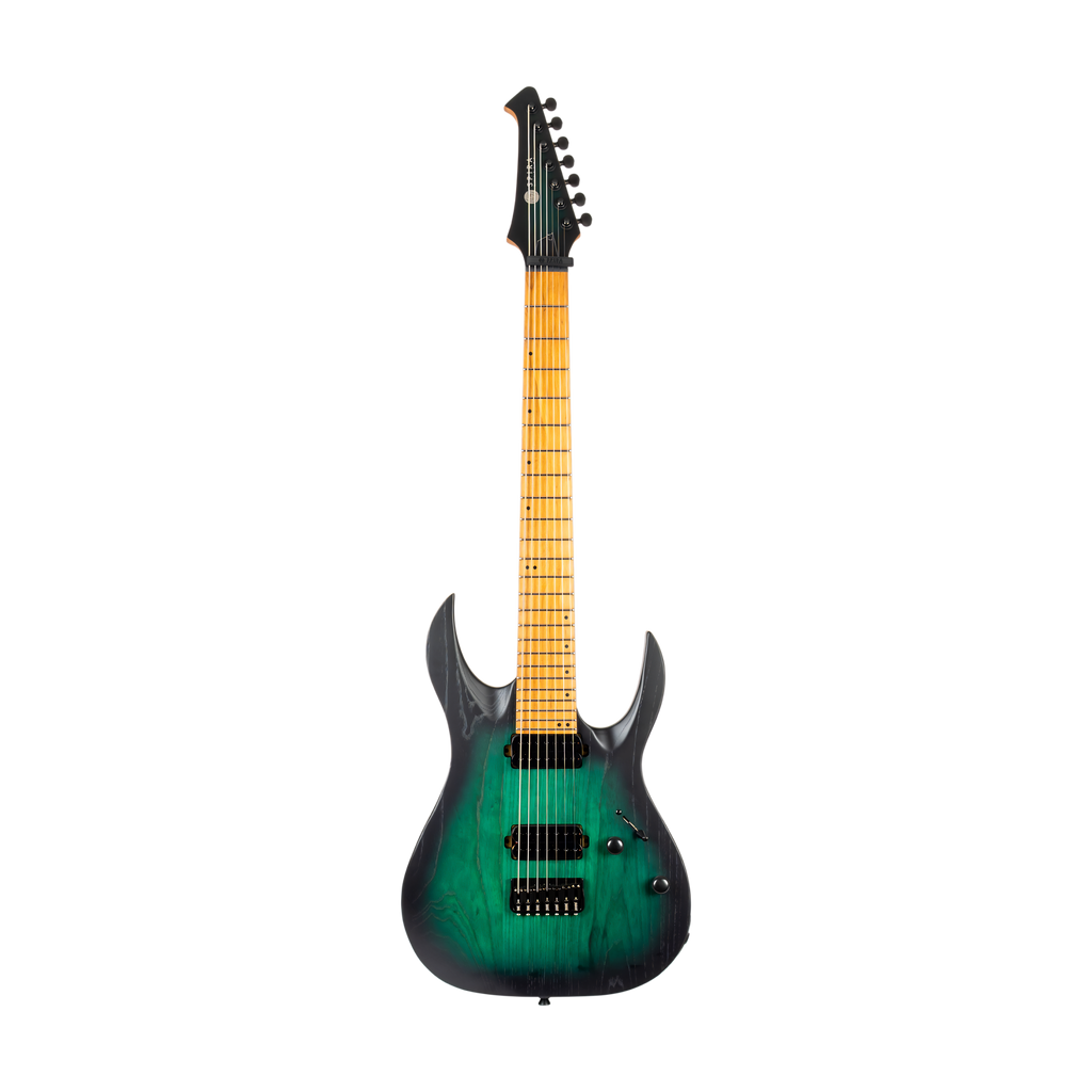 SPIRA S607 AGR Stratocaster Electric Guitar 7 Strings Green