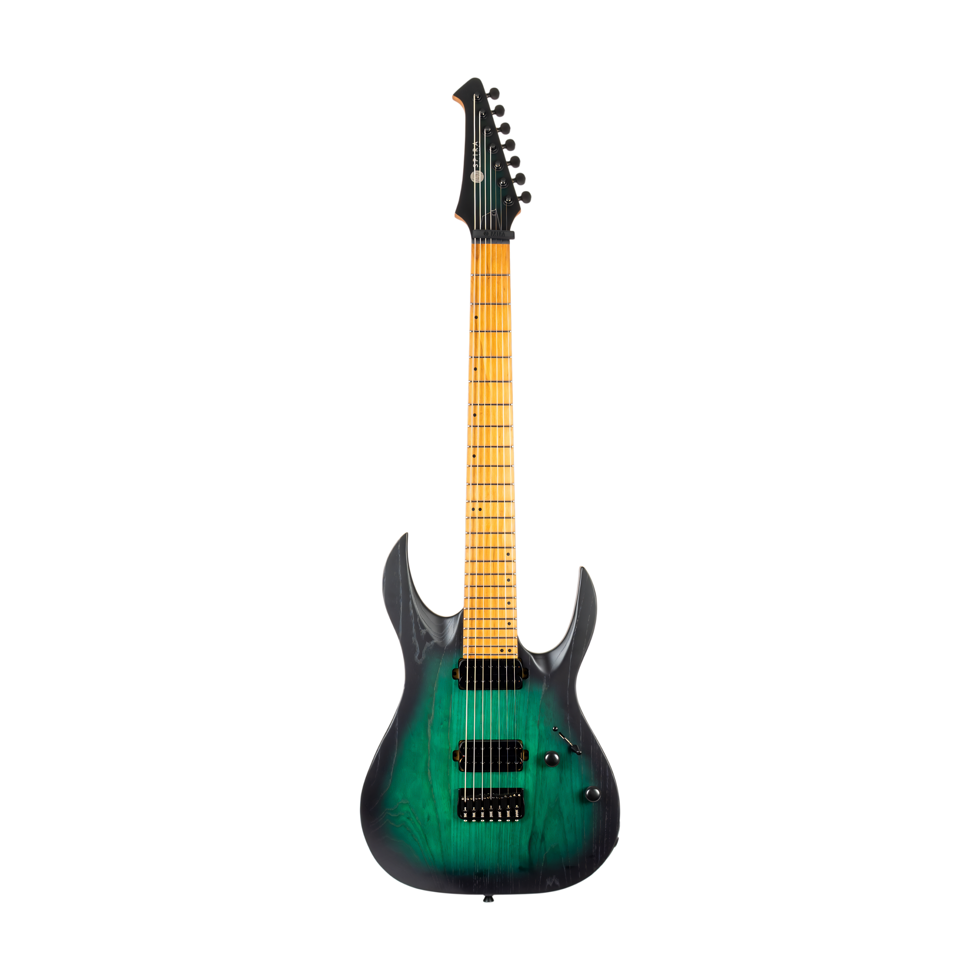 SPIRA S607 AGR Stratocaster Electric Guitar 7 Strings Green
