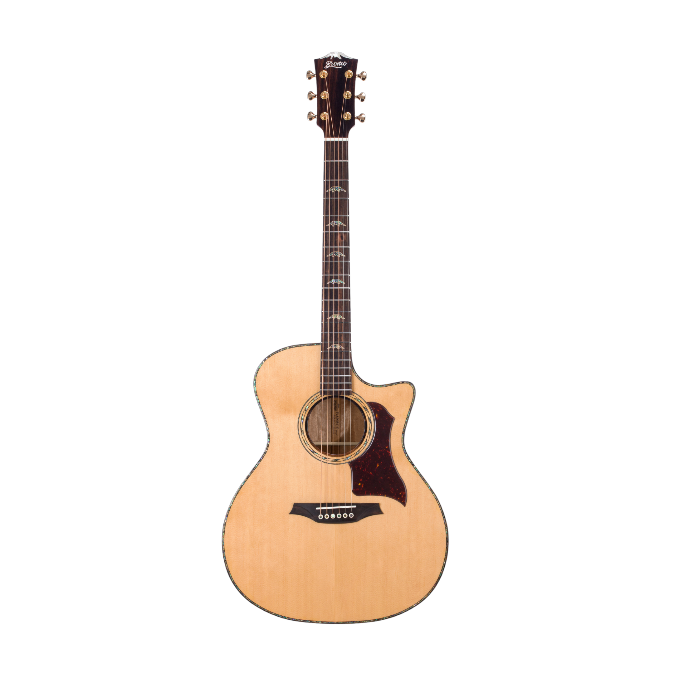 BROMO BAN2CE Grand Auditorium Cutaway Fishman Sonitone Pickup Natural