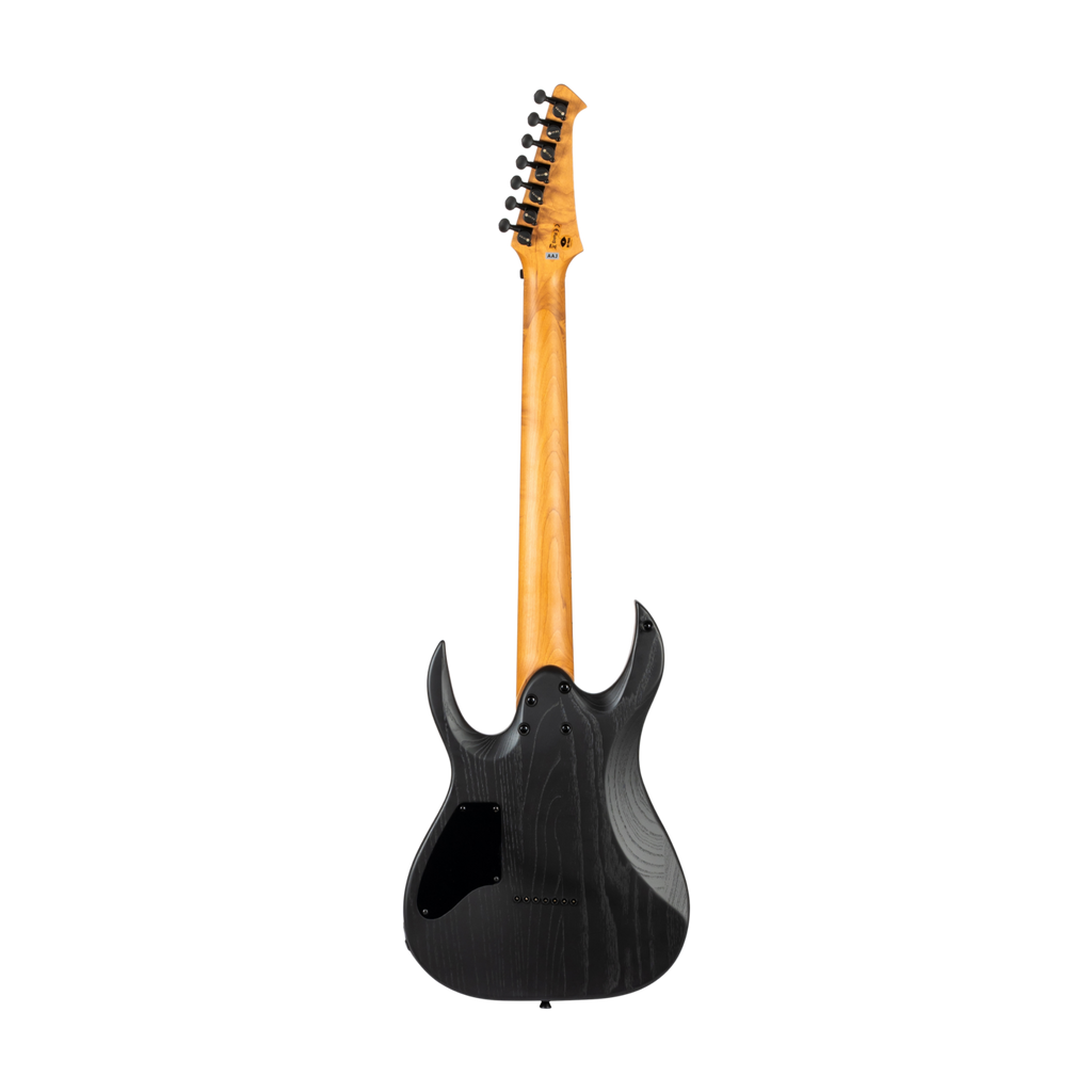 SPIRA S607 ABK Stratocaster Electric Guitar 7 Strings Black