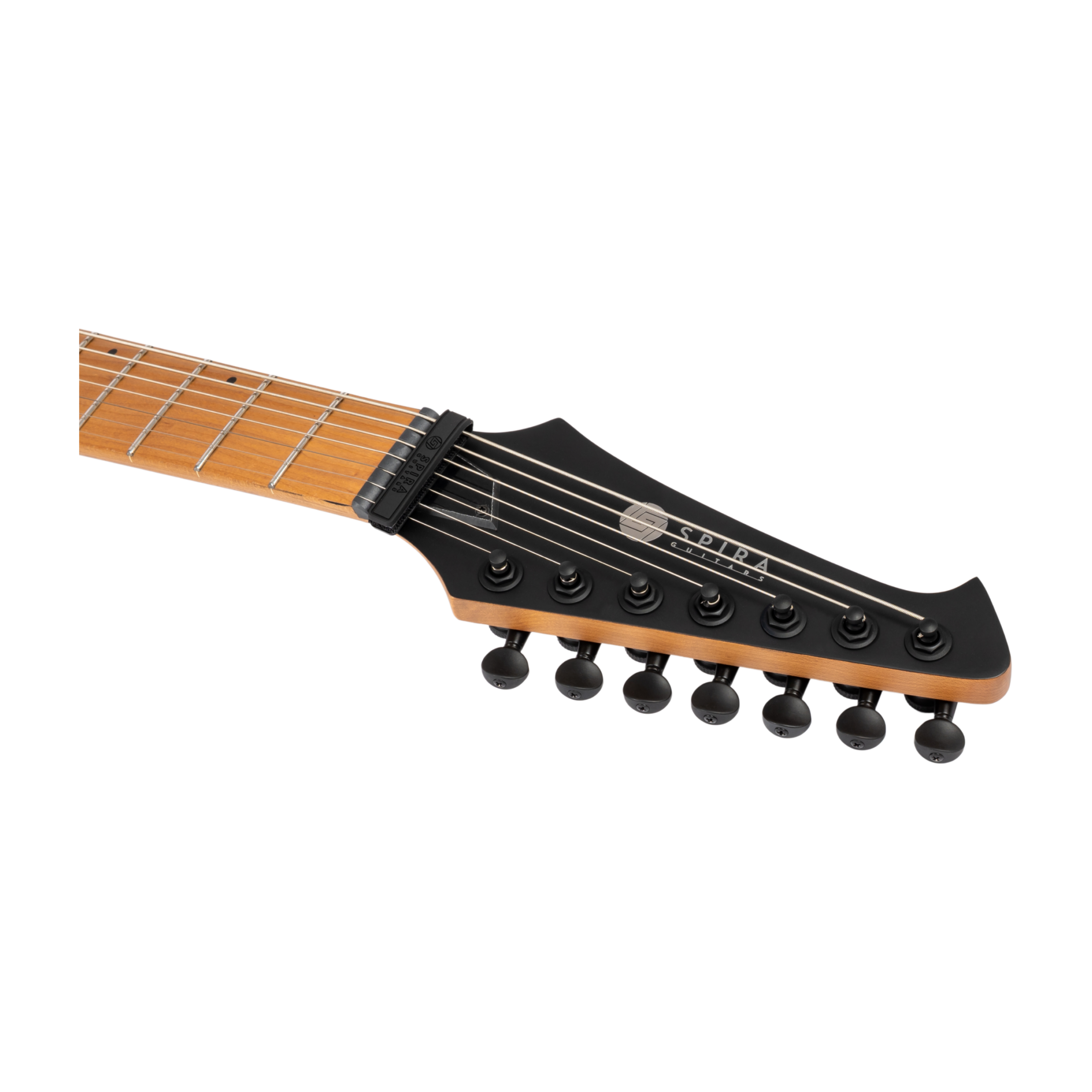 SPIRA S607 ABK Stratocaster Electric Guitar 7 Strings Black