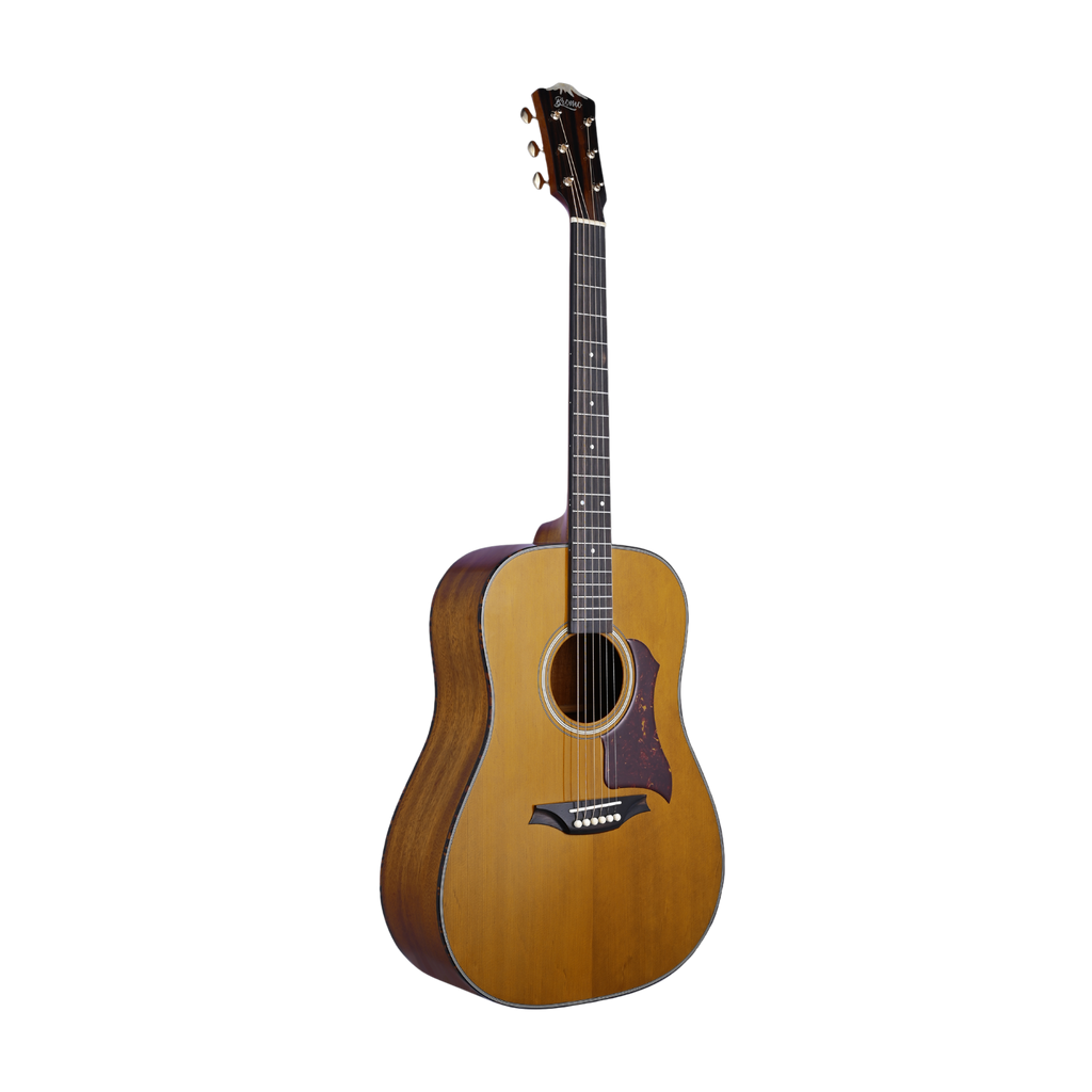 BROMO BAN1VE Dreadnought Acoustic-Electric Guitar Fishman Sonitone Pickups System Vintage Tone Natural