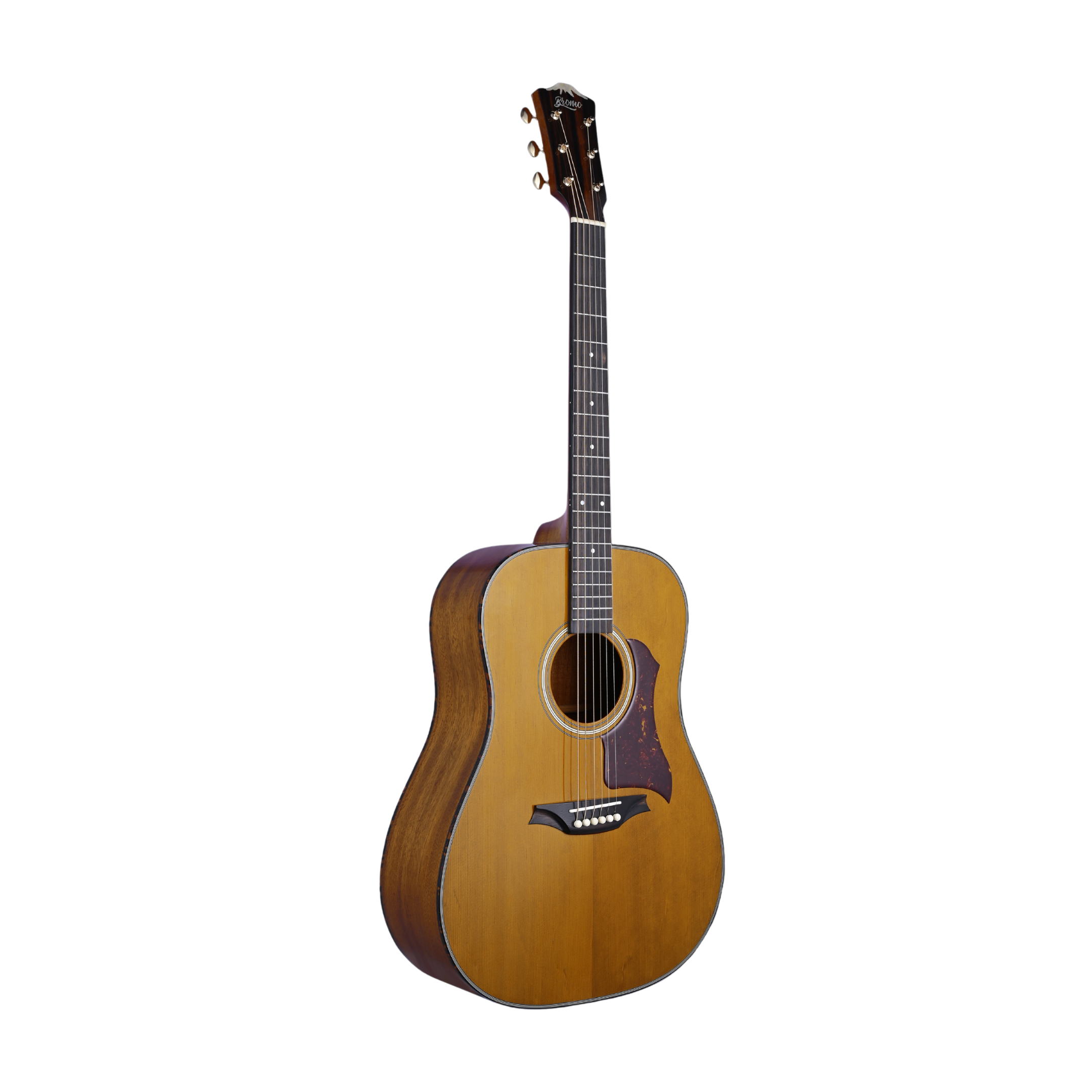 BROMO BAN1VE Dreadnought Acoustic-Electric Guitar Fishman Sonitone Pickups System Vintage Tone Natural