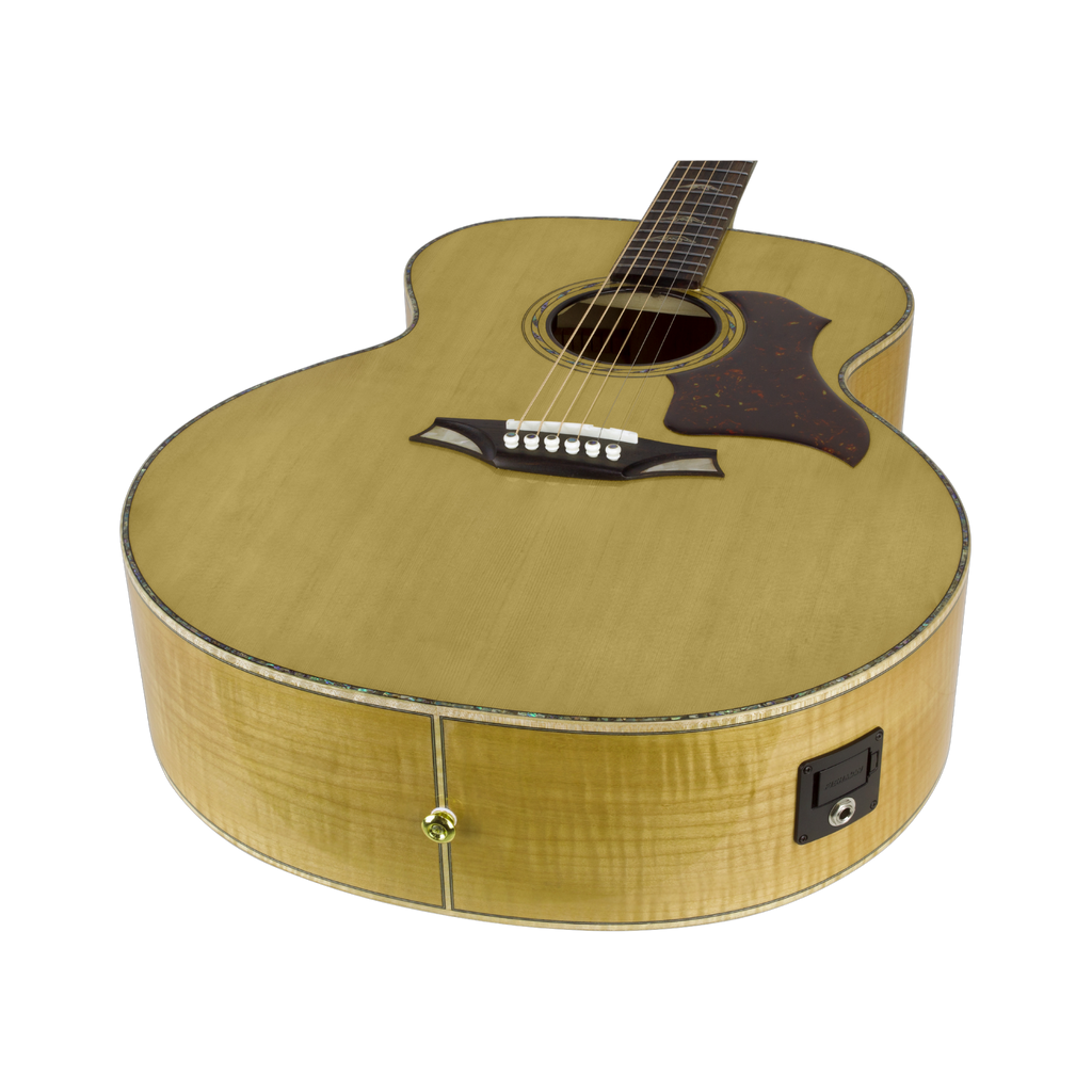 BROMO BAN7E Jumbo Acoustic-Electric Guitar Fishman Sonitone Pickup Systems Natural