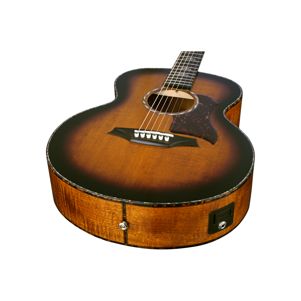 BROMO BAN8E vs Mini Jumbo Flame Okoume Acoustic-Electric Guitar Fishman Sonitone Natural