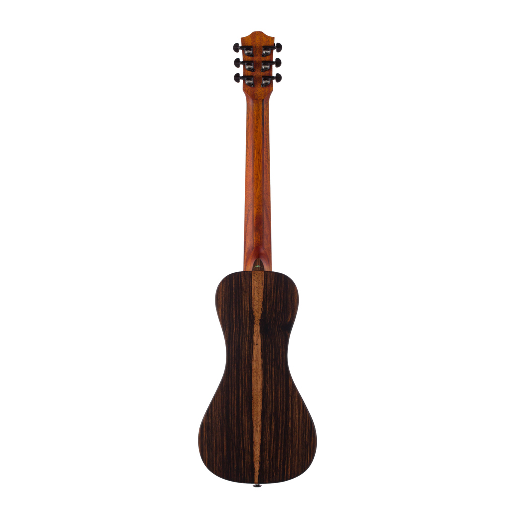 BROMO BAR3E Traveller Guitar All Solid With Preamp Shoulder Strap Natural