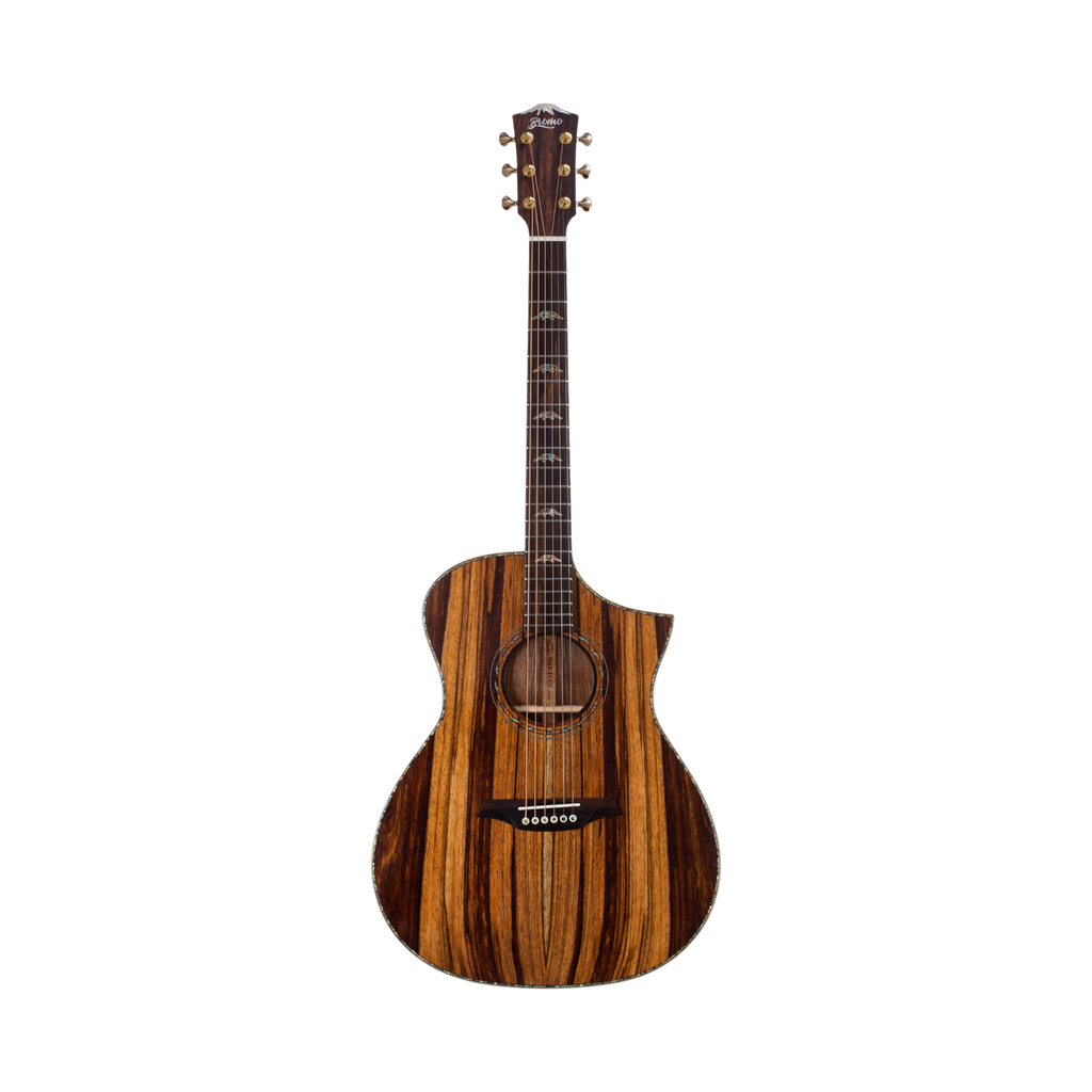 BROMO BAR4GCE All Solid Acoustic-Electric Guitar Hillside Auditorium Cutaway Natural