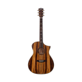 BROMO BAR4GCE All Solid Acoustic-Electric Guitar Hillside Auditorium Cutaway Natural