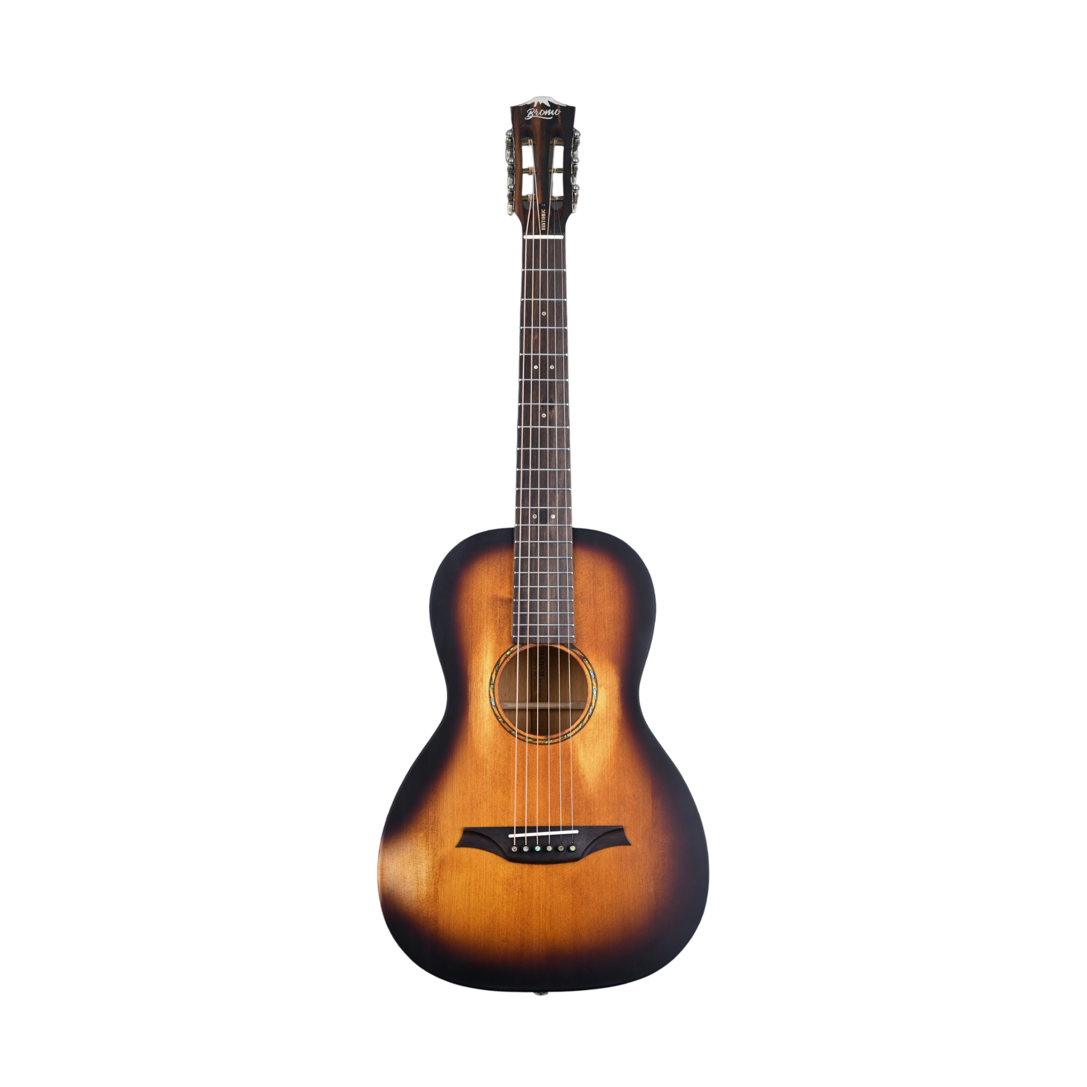 BROMO BAR6H-HS Parlor History All Solid Plastic Free Guitar Natural