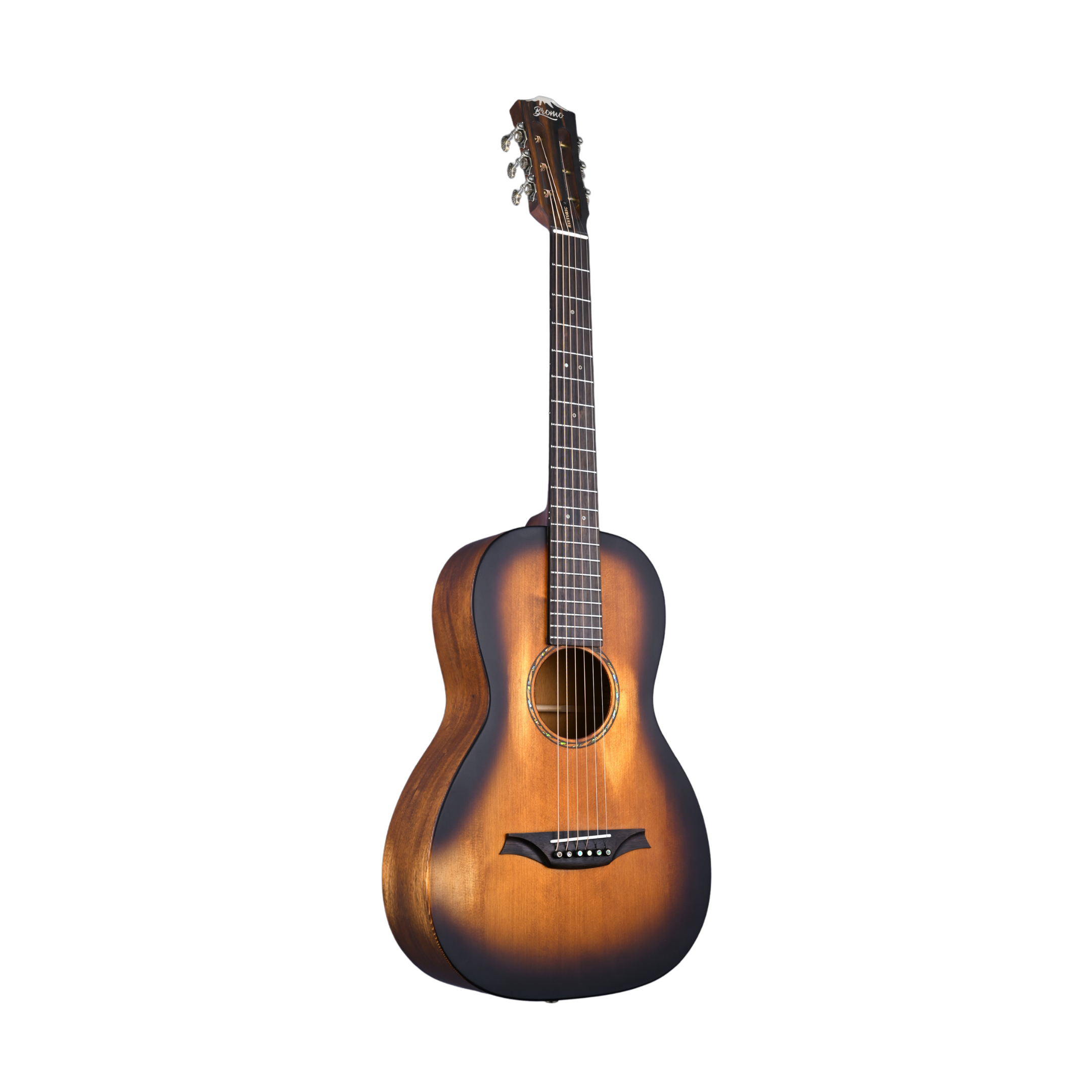 BROMO BAR6H-HS Parlor History All Solid Plastic Free Guitar Natural