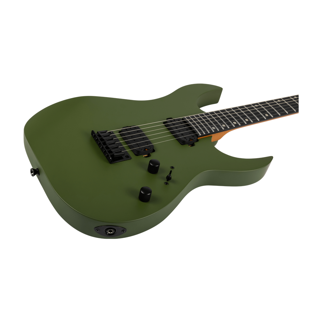 SPIRA S400 MGR Stratocaster Electric Guitar Dark Green