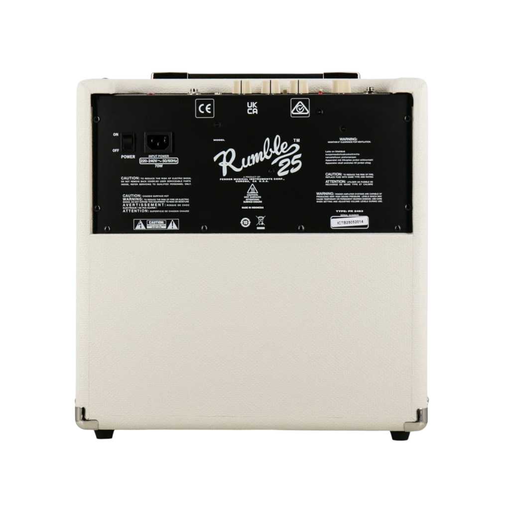FENDER Rumble 25 V3 Bass Combo Amplifier, Ivory, 230V EU