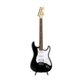 SQUIER Debut Series Stratocaster HSS Electric Guitar, Laurel FB, Black