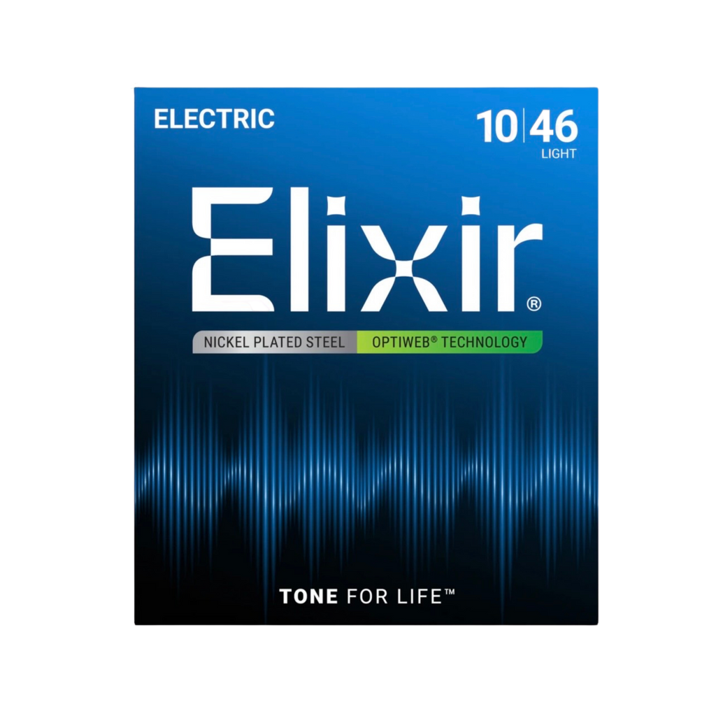ELIXIR 19052 Optiweb Electric Guitar Strings, Light, 10-46