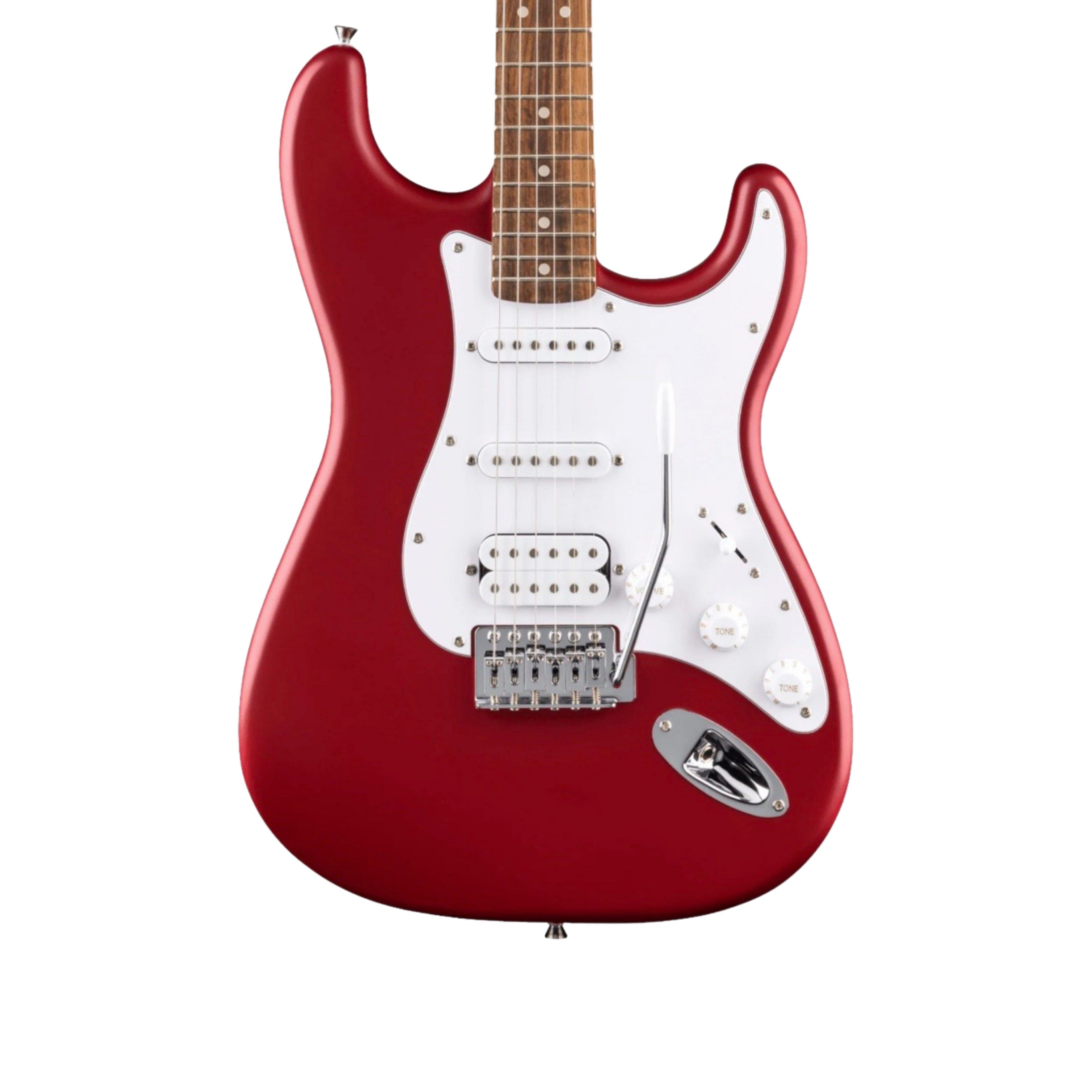 SQUIER Debut Series Stratocaster HSS Electric Guitar, Laurel FB, Dakota Red