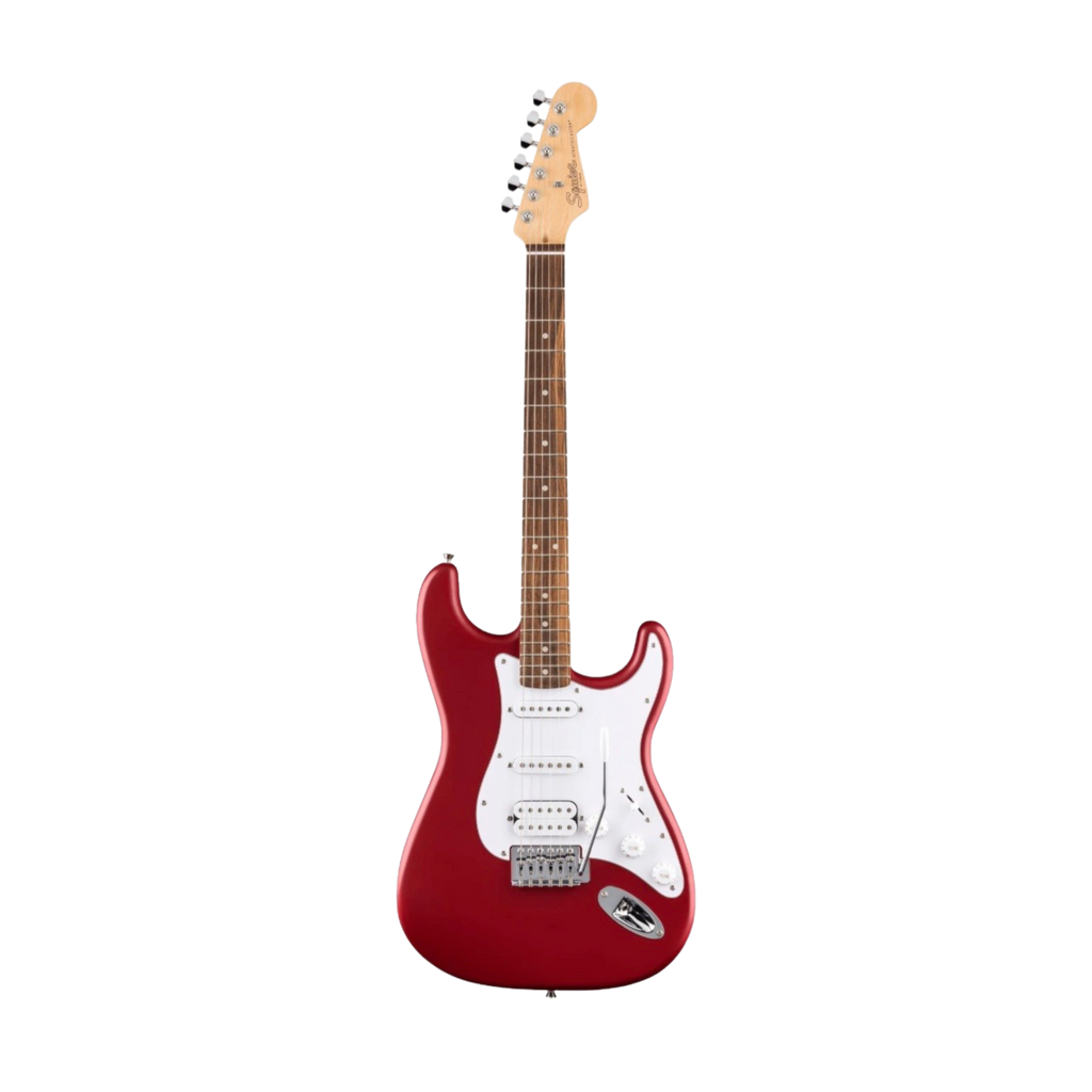 SQUIER Debut Series Stratocaster HSS Electric Guitar, Laurel FB, Dakota Red