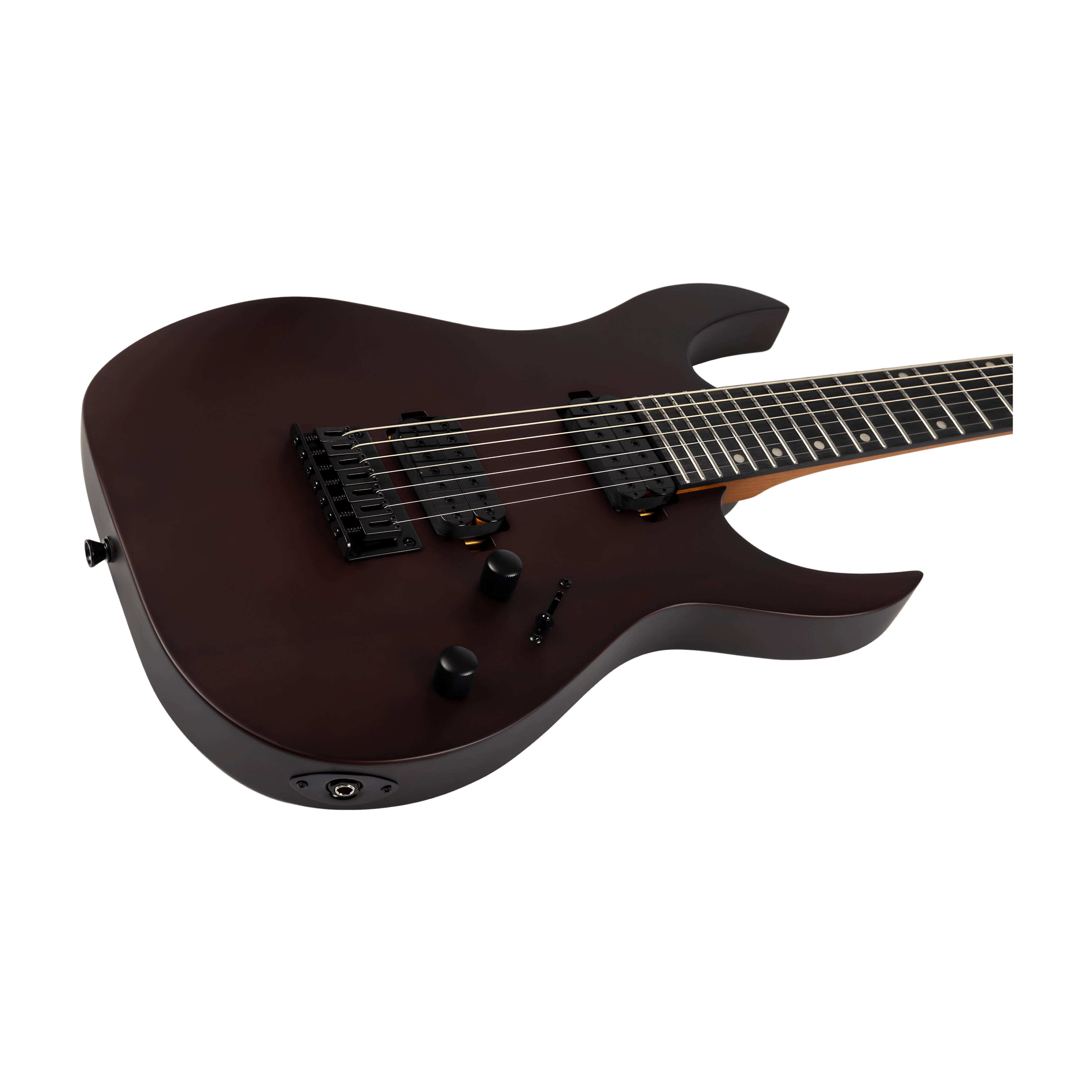 SPIRA S407 MWR Stratocaster Electric Guitar 7 Strings Wine Red