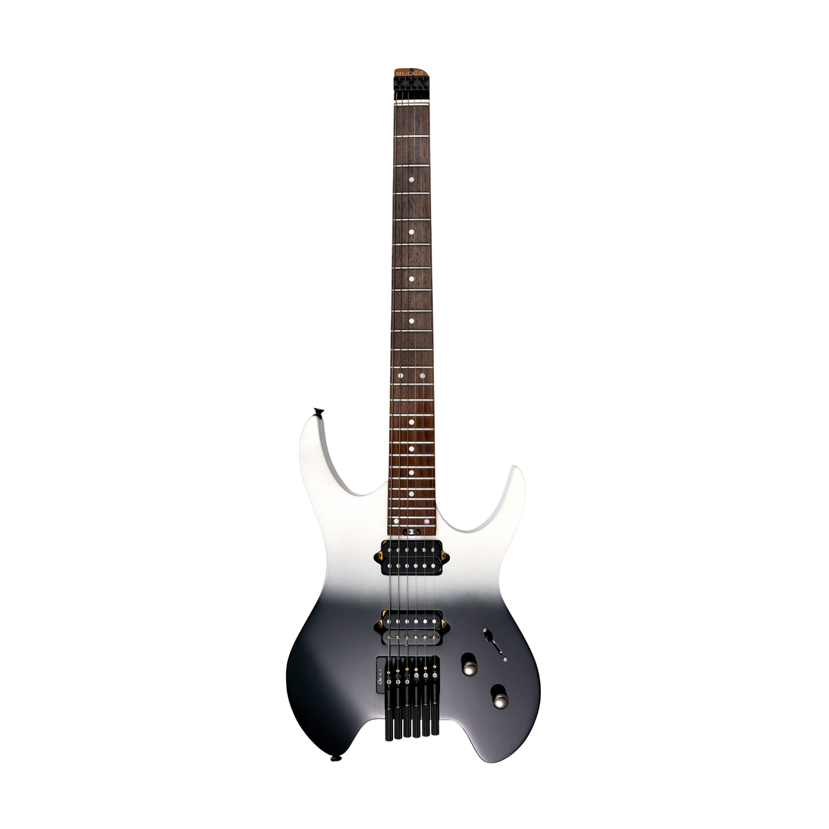 MOOER MHL50 Head-Less Electric Guitar Black White Gradient