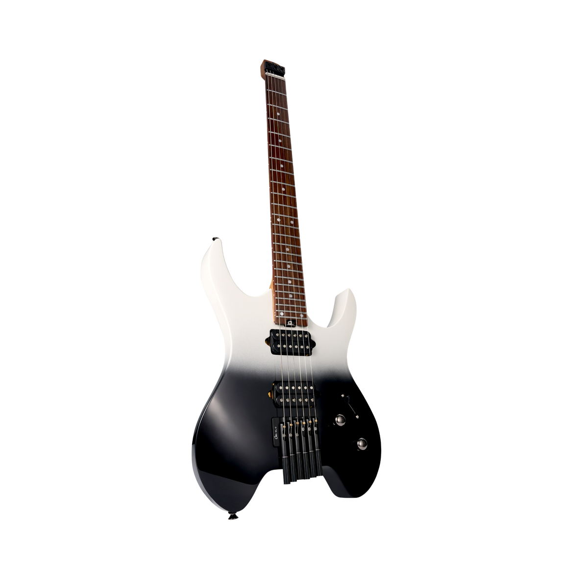 MOOER MHL50 Head-Less Electric Guitar Black White Gradient