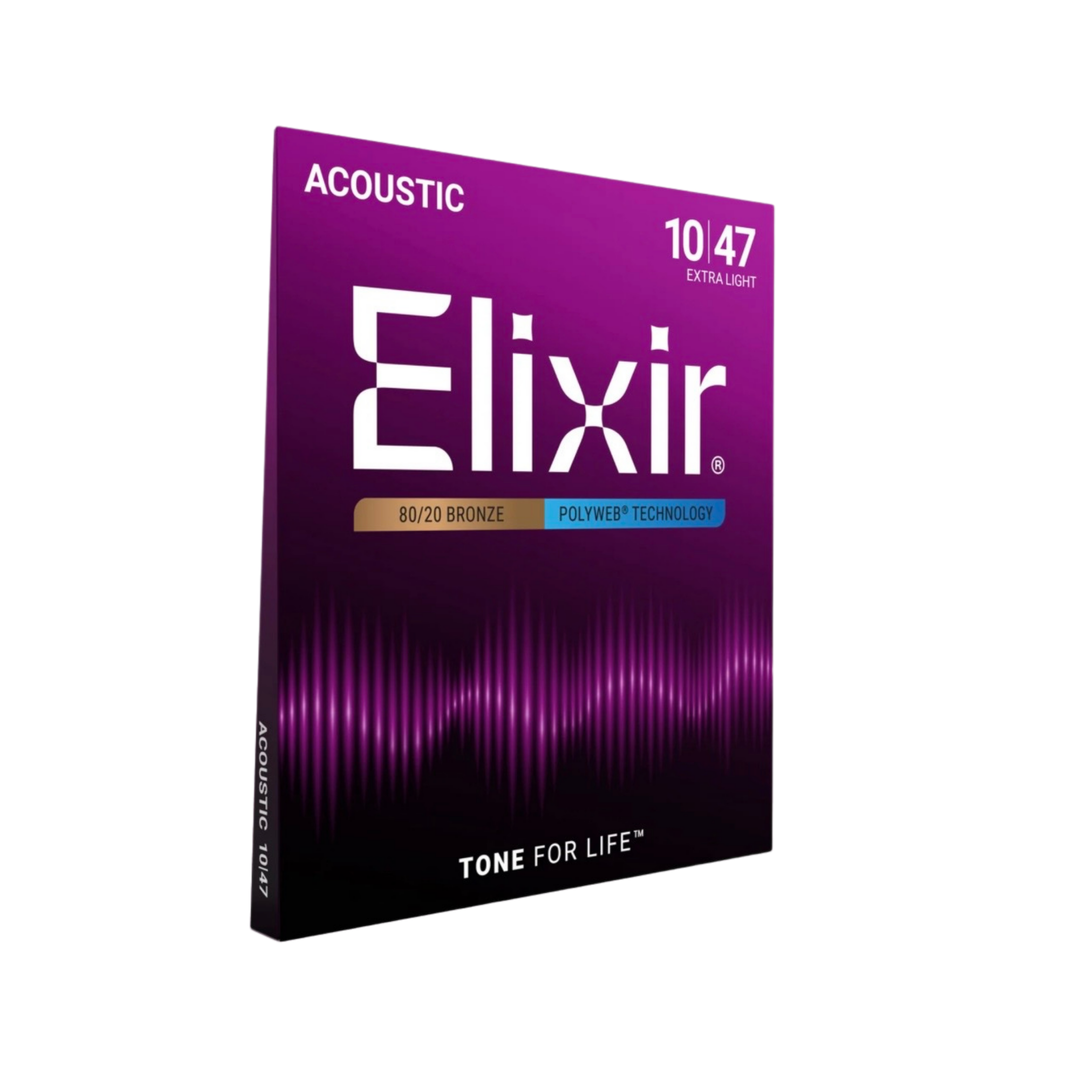 ELIXIR 11000 Polyweb 80/20 Bronze Acoustic Guitar Strings 10-47
