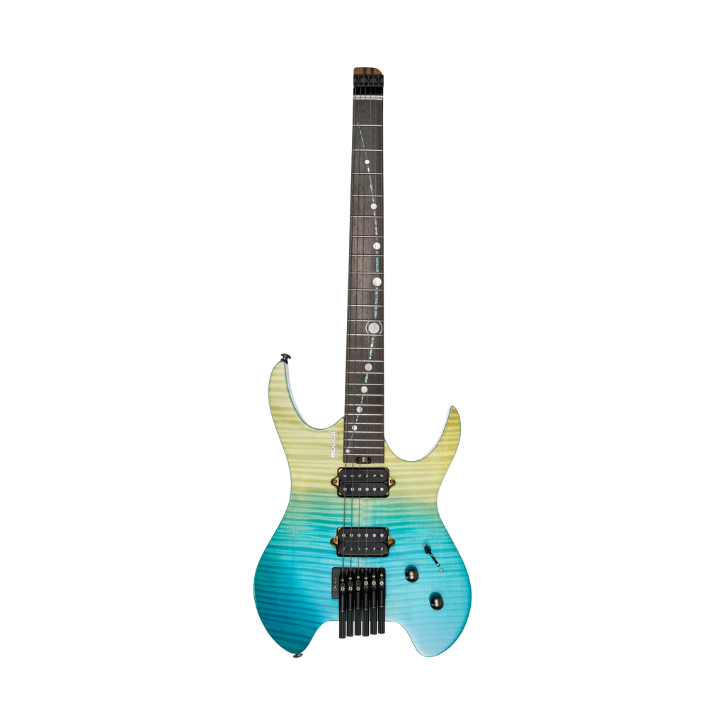 MOOER MHL100 Head-Less Electric Guitar Blue Burst