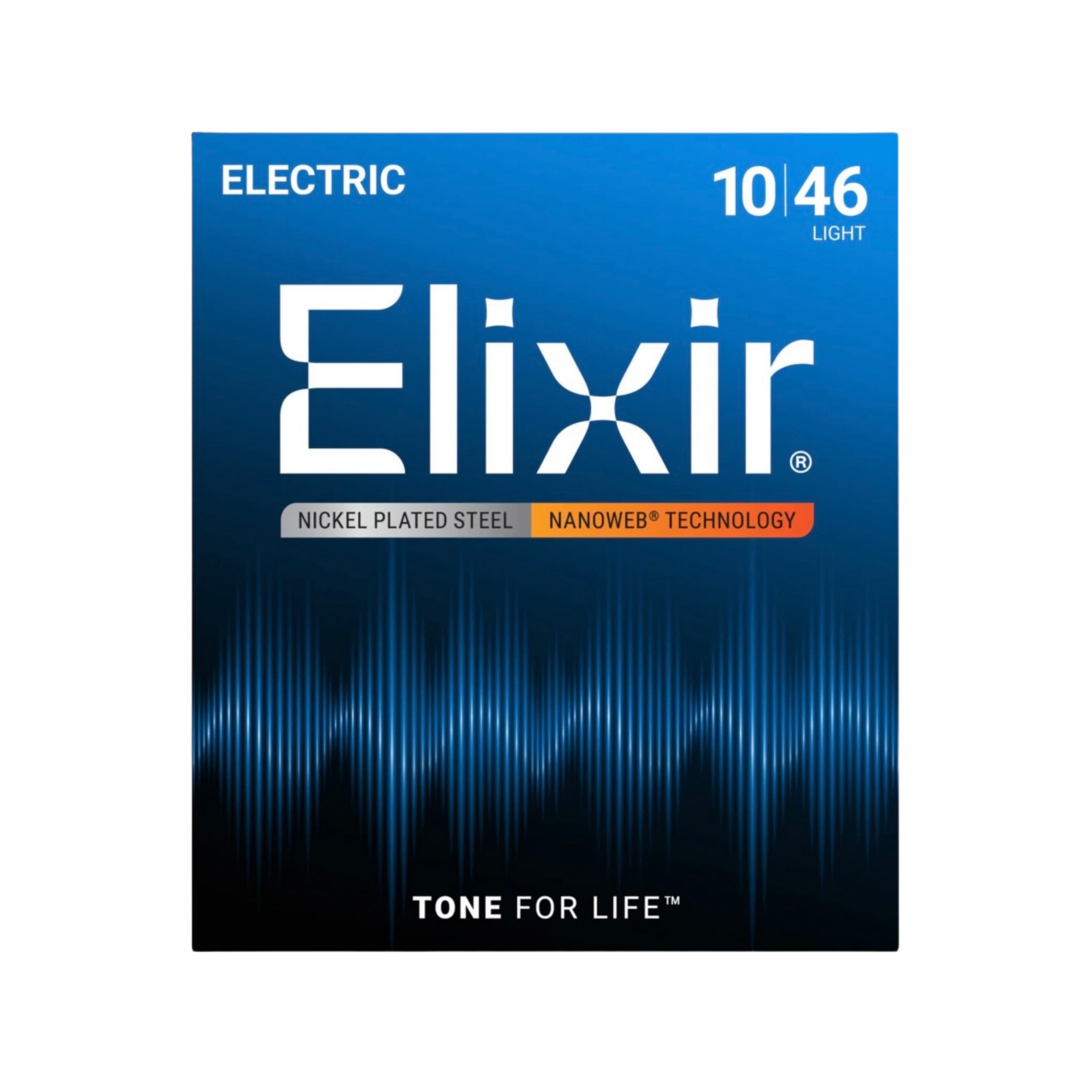 ELIXIR 12052 Nanoweb Electric Guitar Strings, Light, 10-46