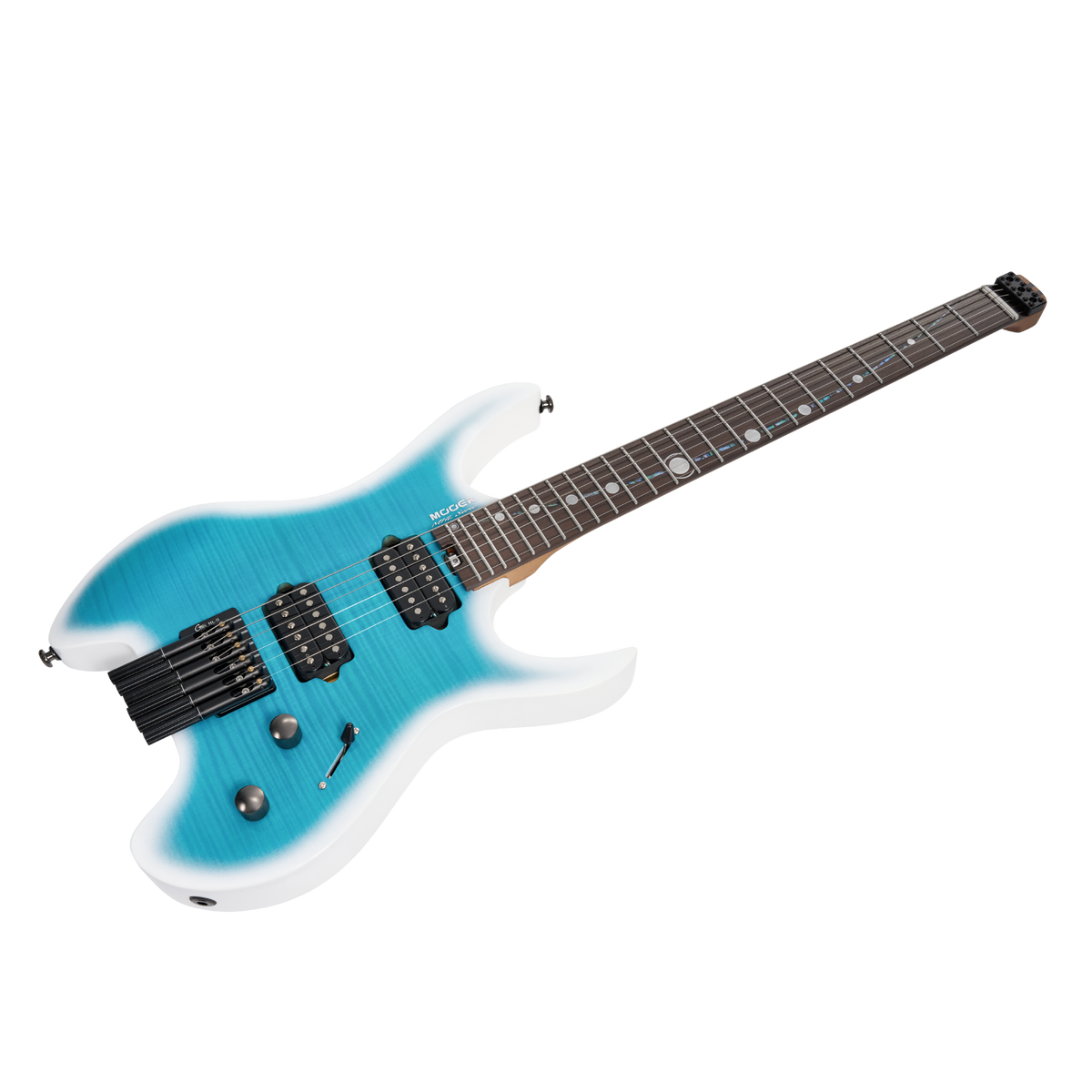 MOOER MHL100 Head-Less Electric Guitar Dreamy Blue