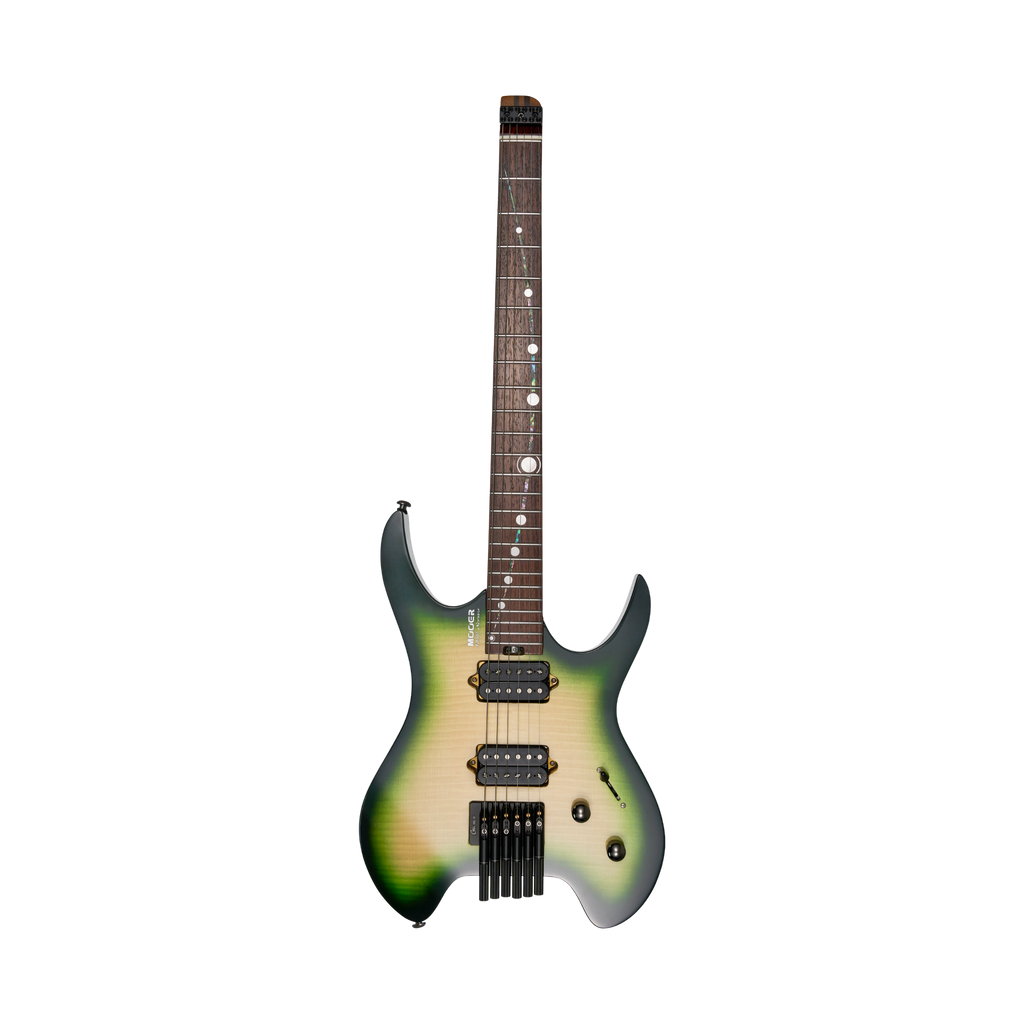 MOOER MHL100 Head-Less Electric Guitar Green Gradient